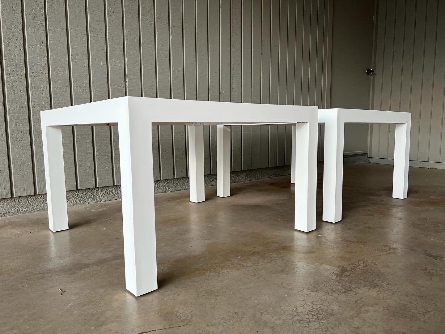 Late 20th Century 1970s Milo Baughman for Thayer Coggin pair of end, side or coffee tables For Sale