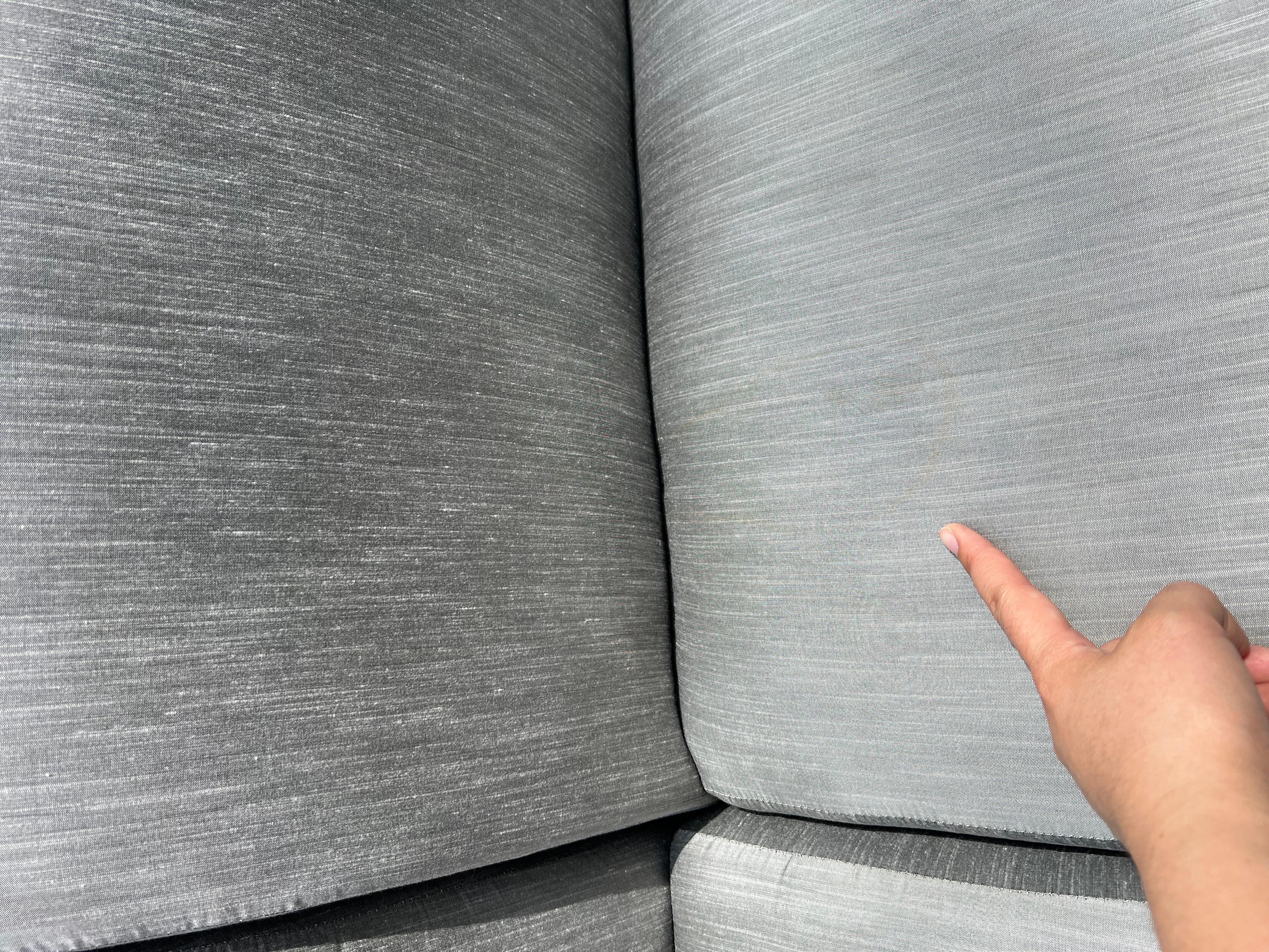 1970 Milo Baughman for Thayer Coggin Serpentine Sectional With Chrome Mirror Ba Bon état - En vente à Staten Island, NY