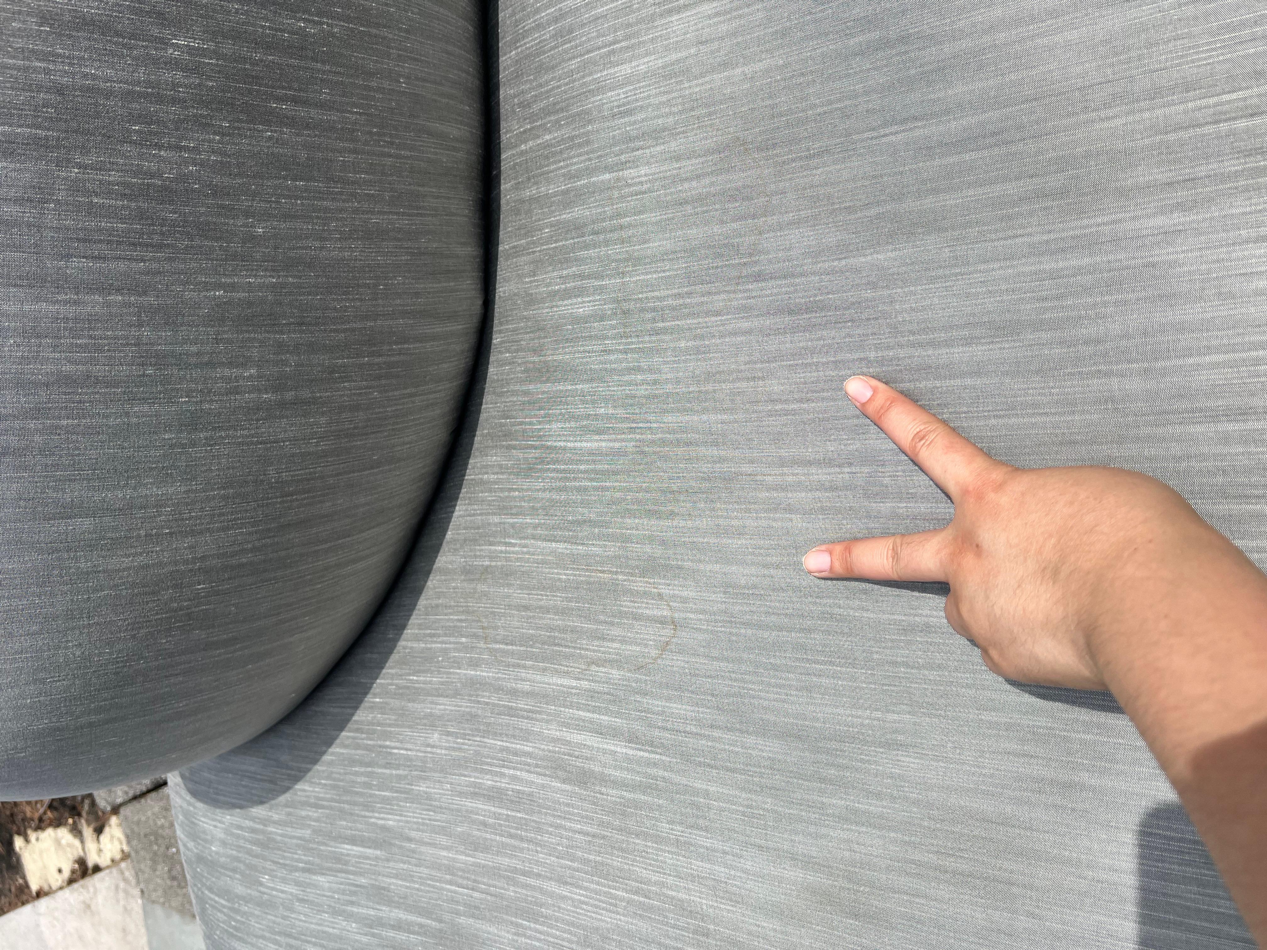 Fin du 20e siècle 1970 Milo Baughman for Thayer Coggin Serpentine Sectional With Chrome Mirror Ba en vente