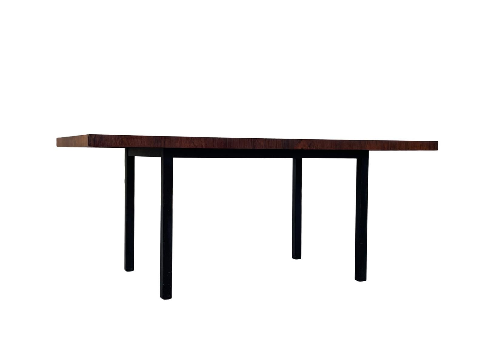 American 1970s Milo Baughman Rosewood Walnut Dining Table for Directional