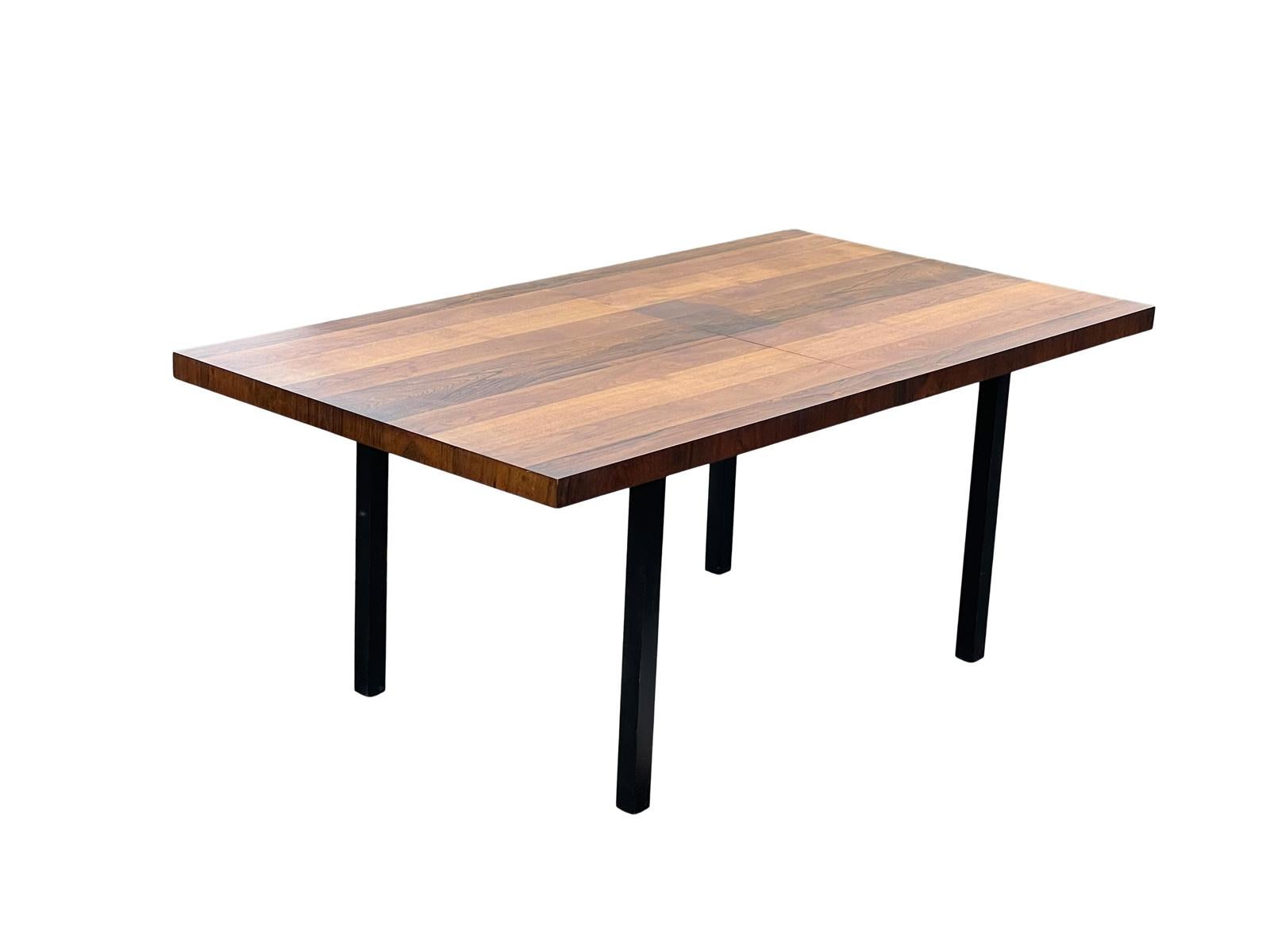Late 20th Century 1970s Milo Baughman Rosewood Walnut Dining Table for Directional