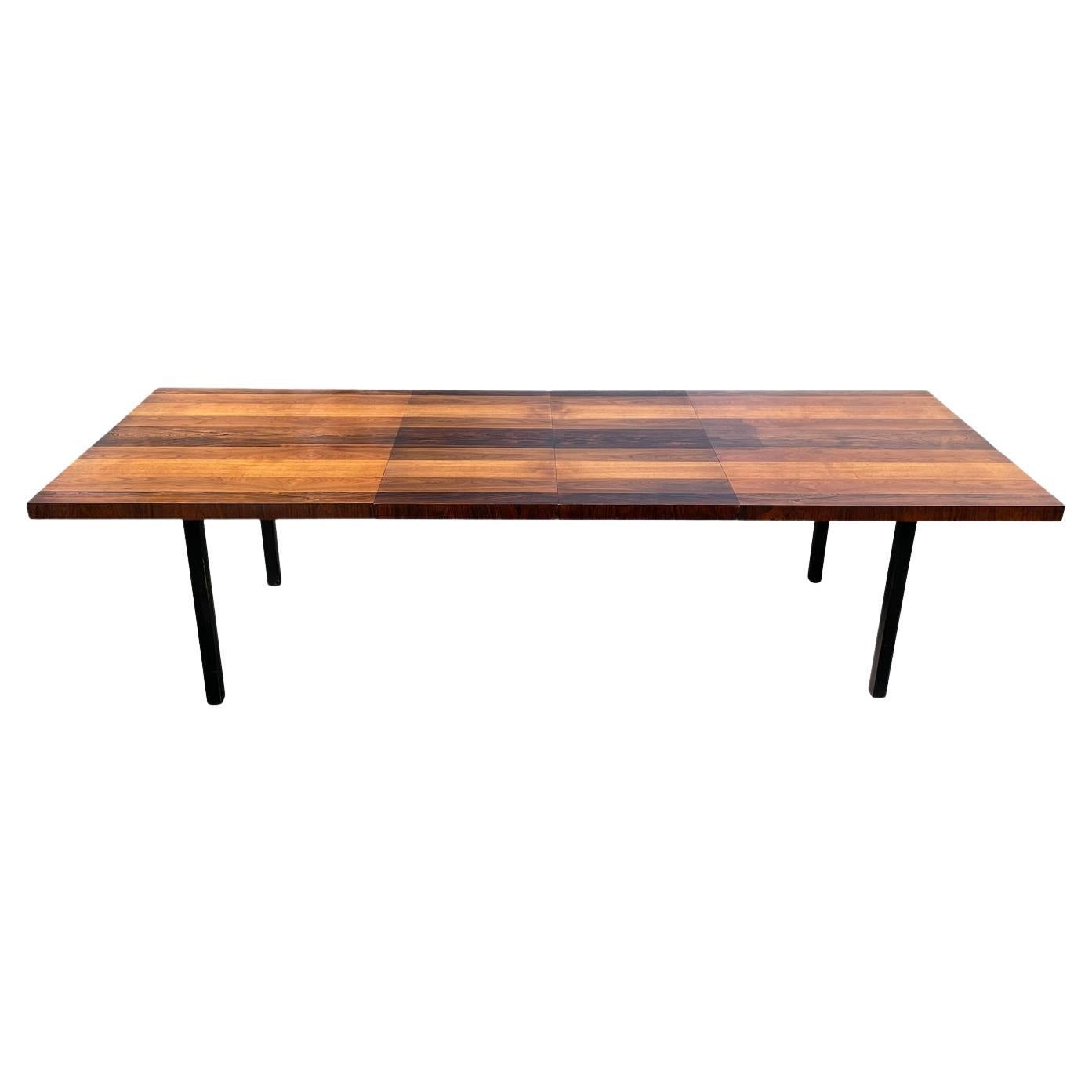 1970s Milo Baughman Rosewood Walnut Dining Table for Directional