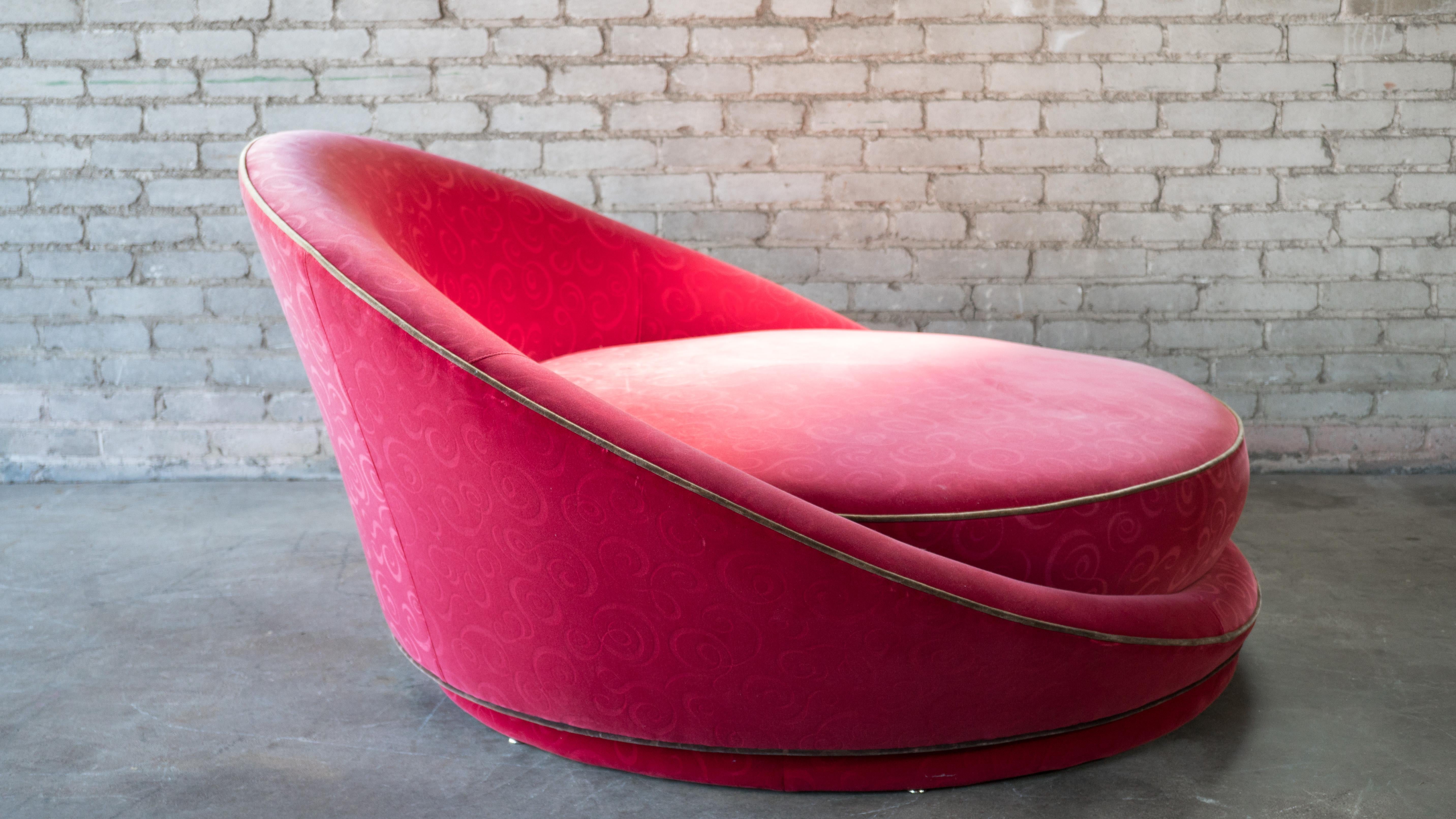 1970s Milo Baughman Satellite Style Chaise Lounge Chair For Sale 2