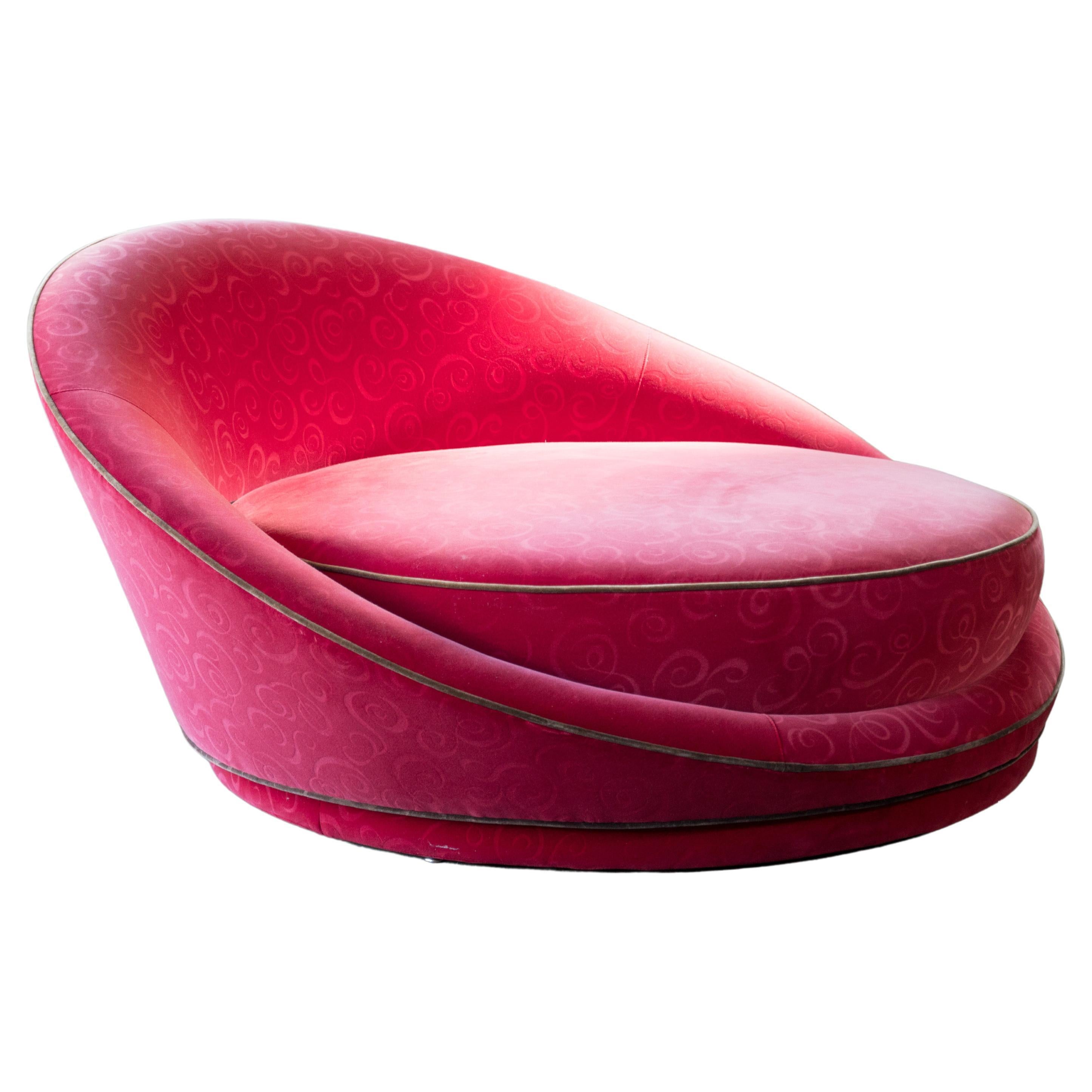 1970s Milo Baughman Satellite Style Chaise Lounge Chair For Sale