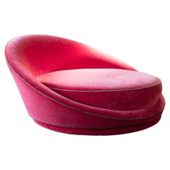 Retro 1970s Milo Baughman Satellite Style Chaise Lounge Chair