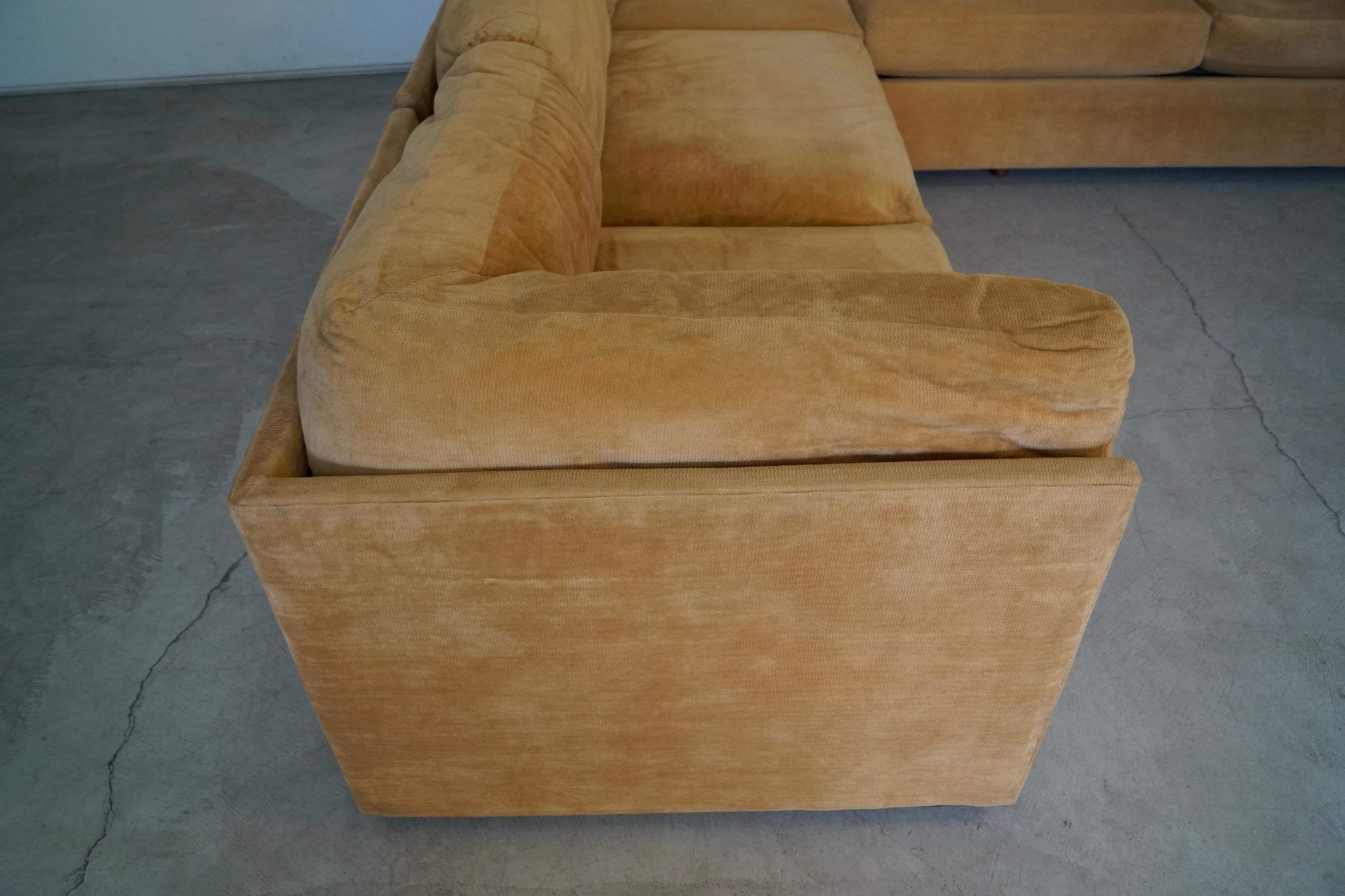 1970s Milo Baughman Style 3-Piece Modular Sectional Sofa 8