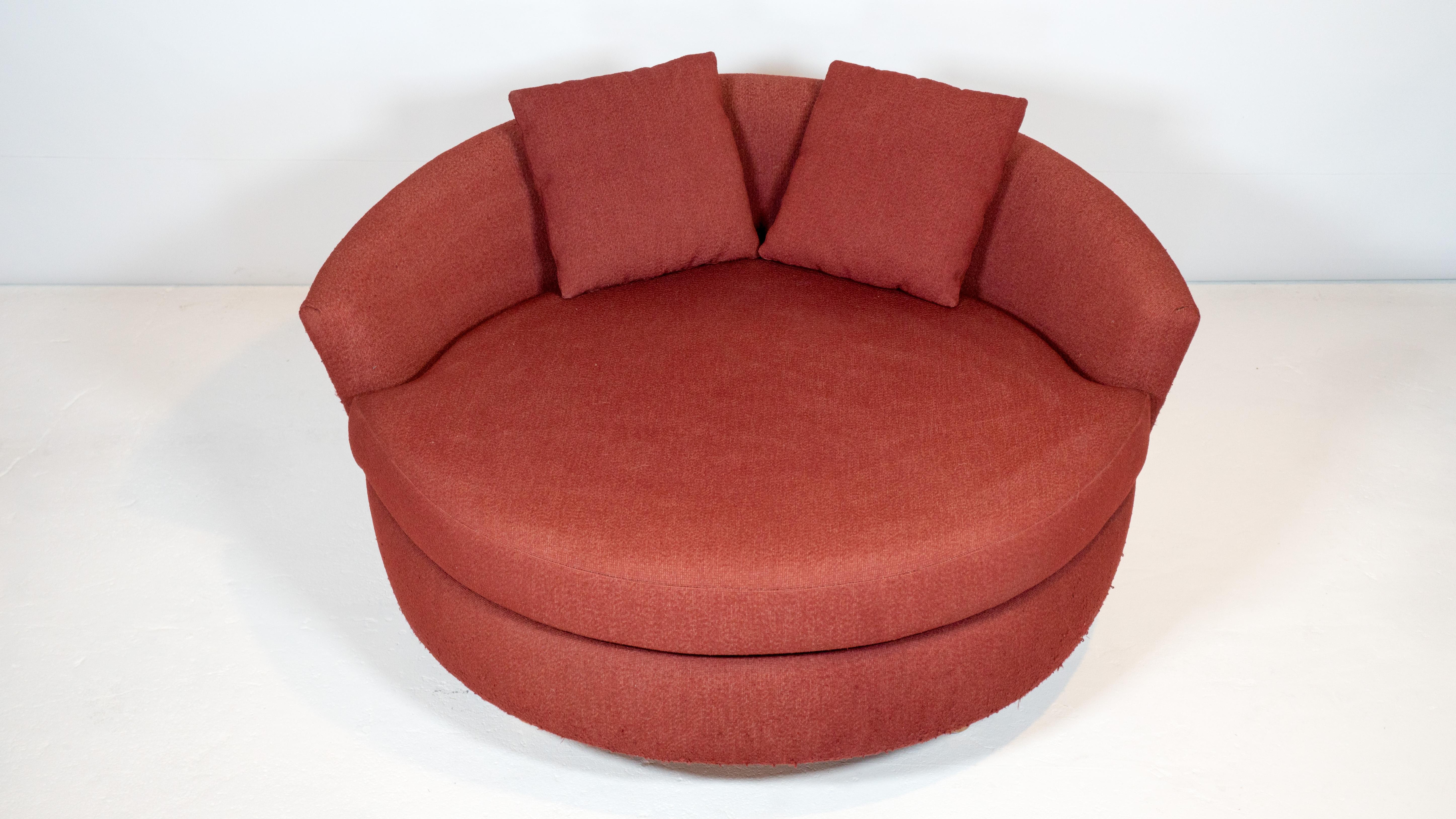 1970er Milo Baughman Style Satellite Petite Lounge Chair (Ende des 20. Jahrhunderts) im Angebot