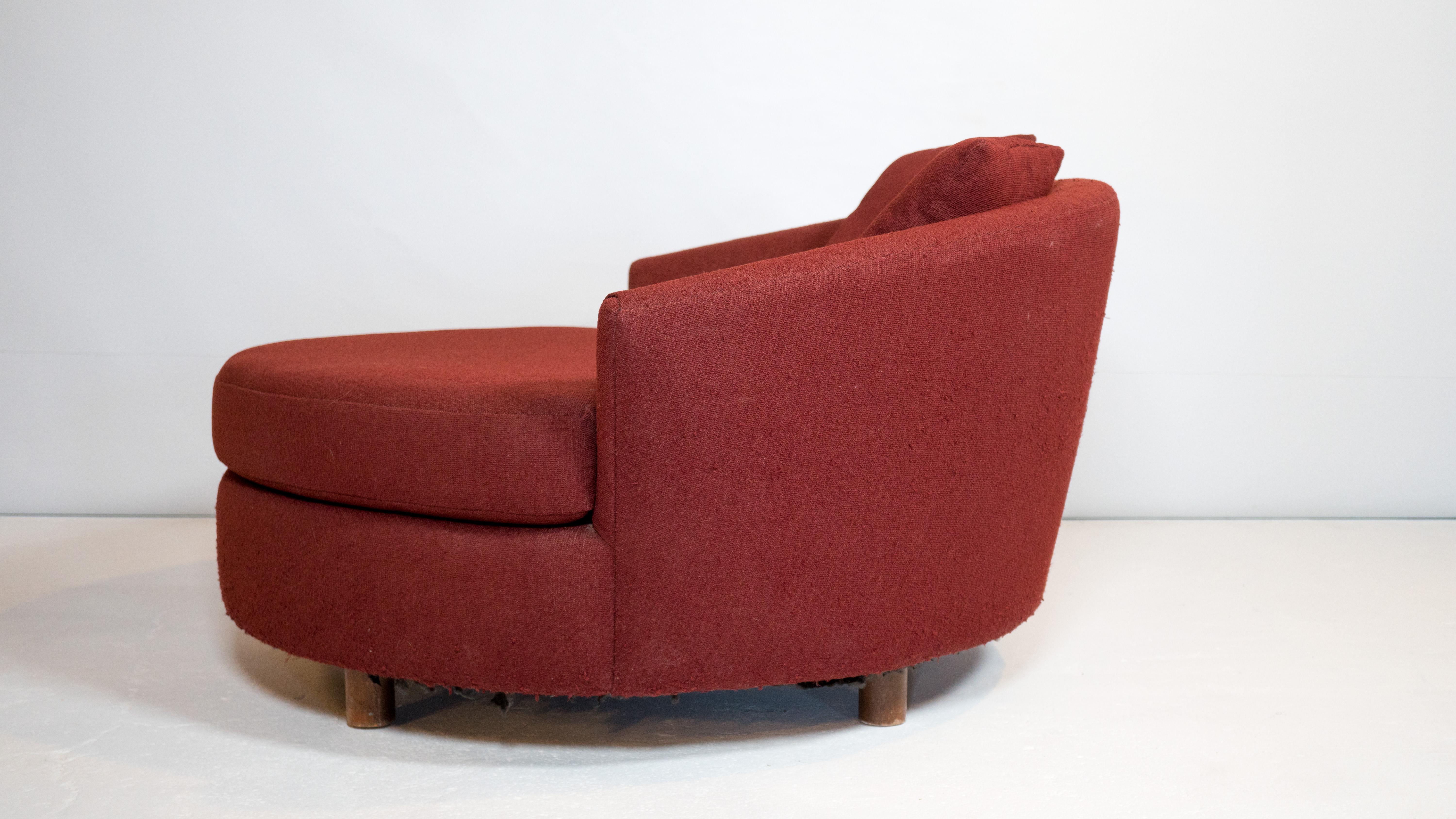 1970er Milo Baughman Style Satellite Petite Lounge Chair im Angebot 2