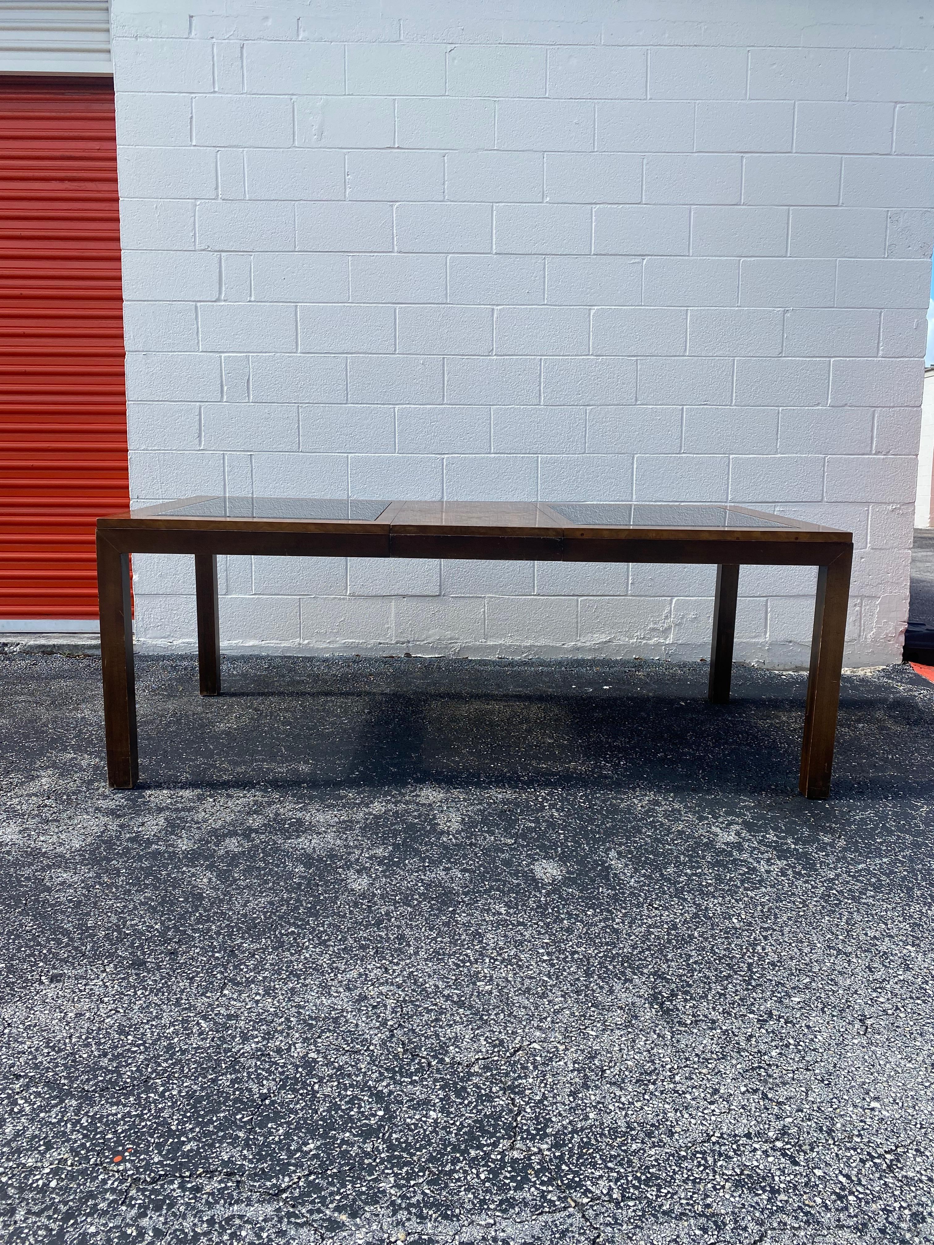 On offer on this occasion is one of the most stunning, extendable Burl Wood dining table you could hope to find. This is an ultra-rare opportunity to acquire what is, unequivocally, the best of the best, it being a most spectacular and