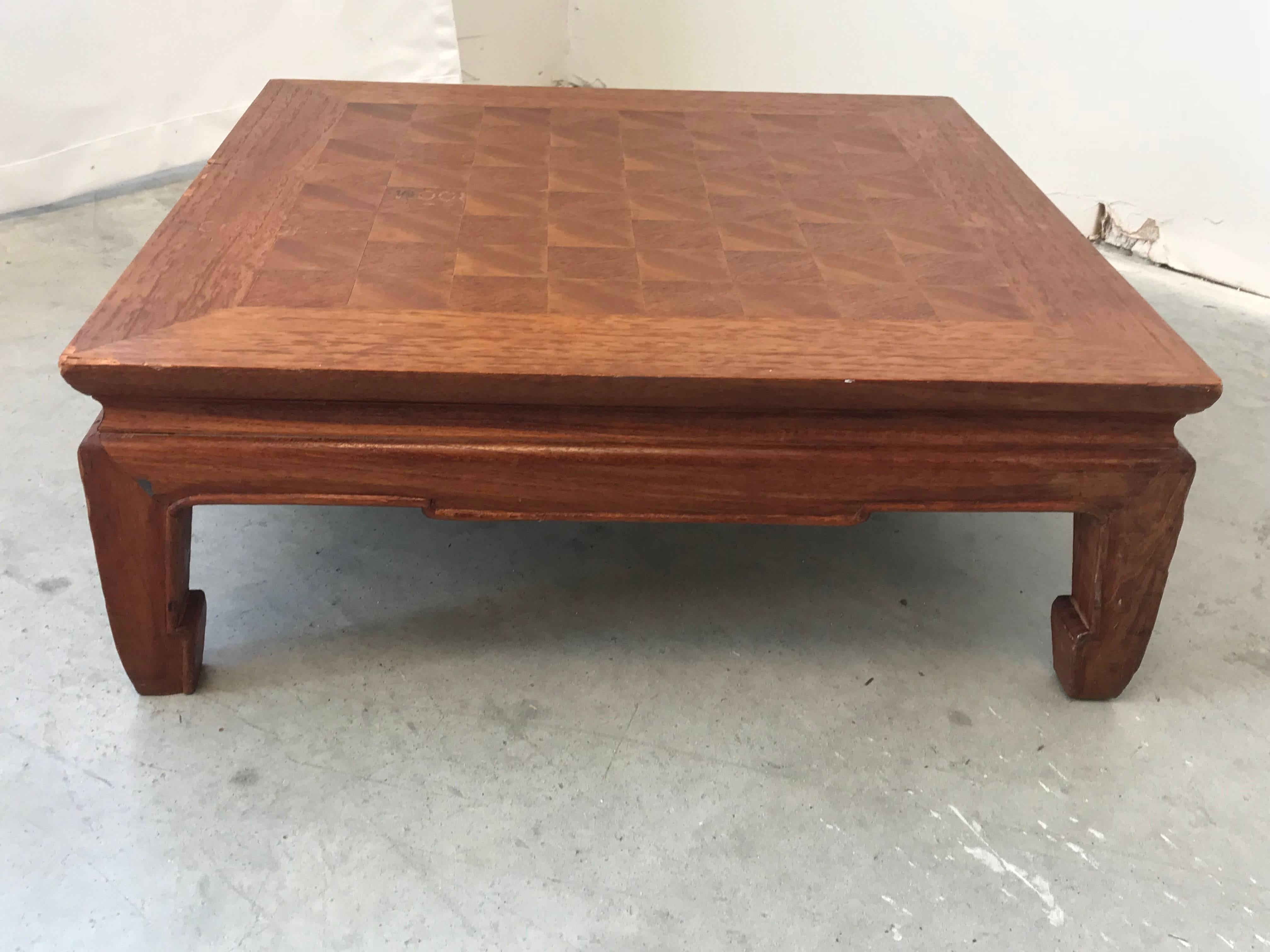 Wood 1970s Ming Style Chessboard