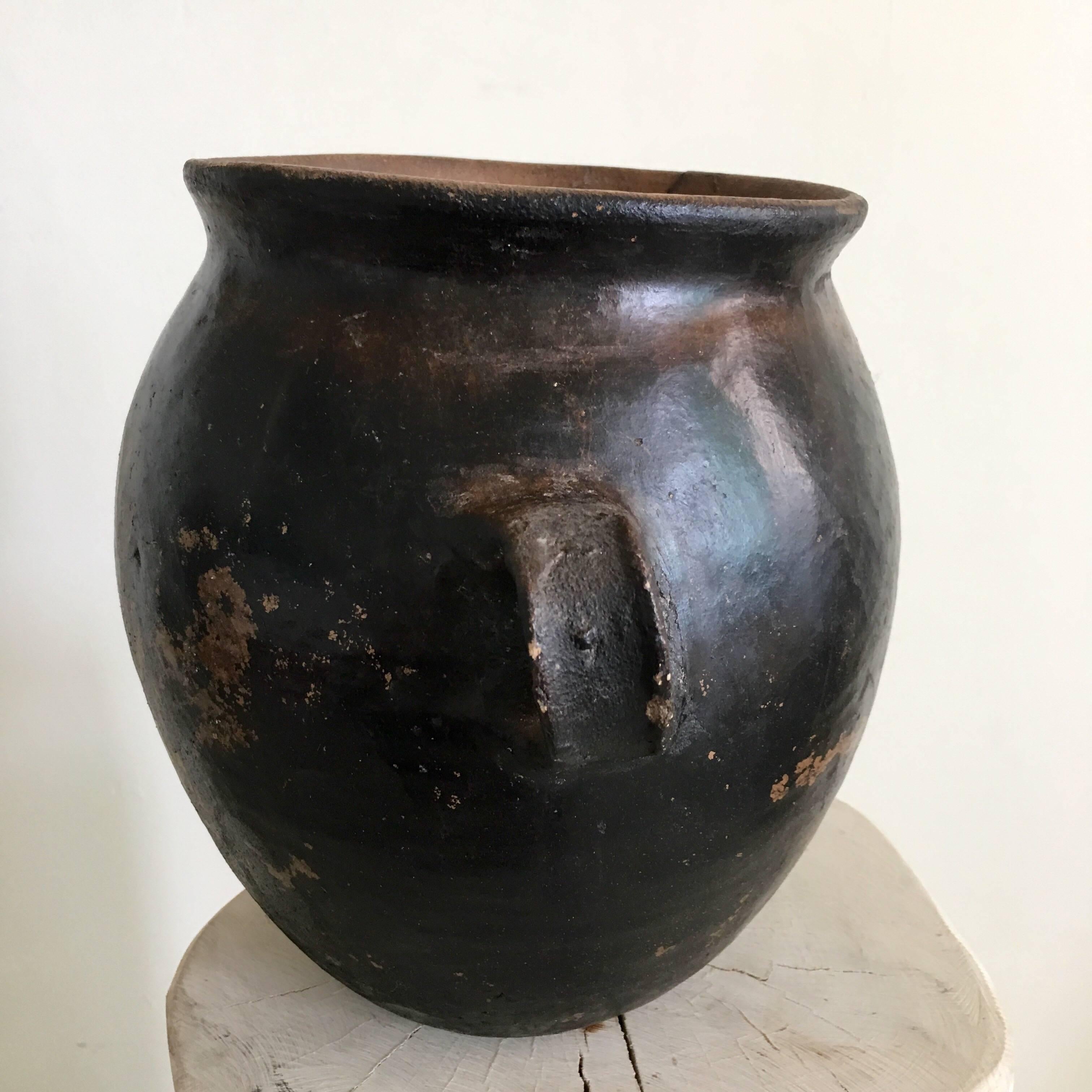 Fired 1970s Mini Pot from Mexico