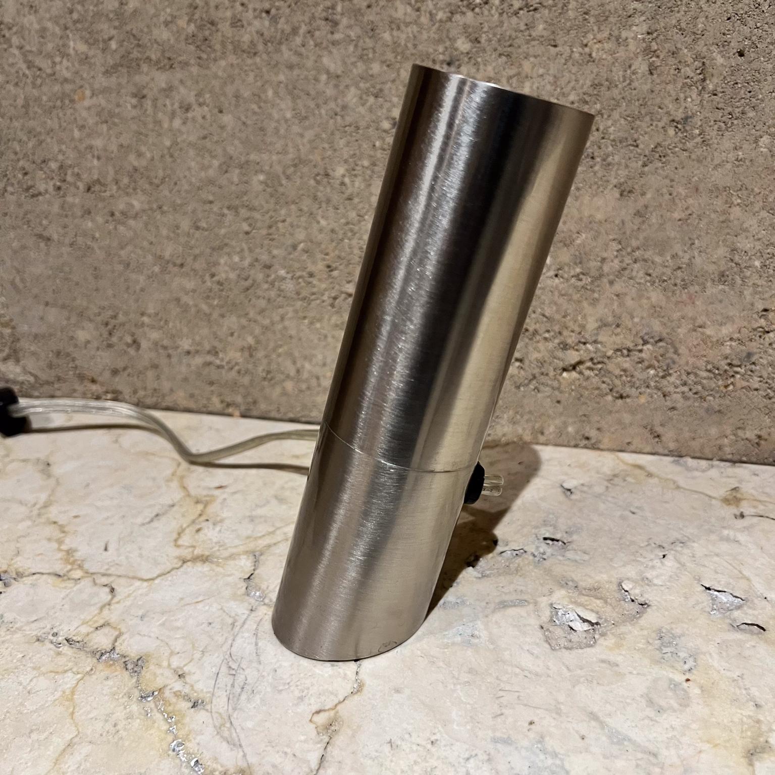 Metal 1970s Mini Spotlight Lamp Angular Cylinder