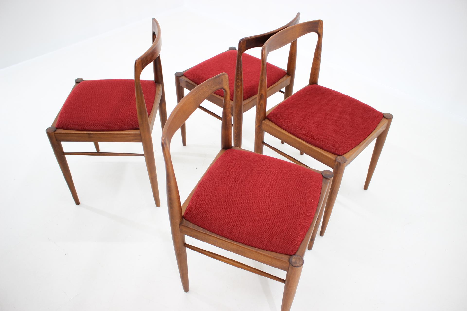 Late 20th Century 1970s Minimalist Dining Chairs by Drevotvar, Czechoslovakia For Sale