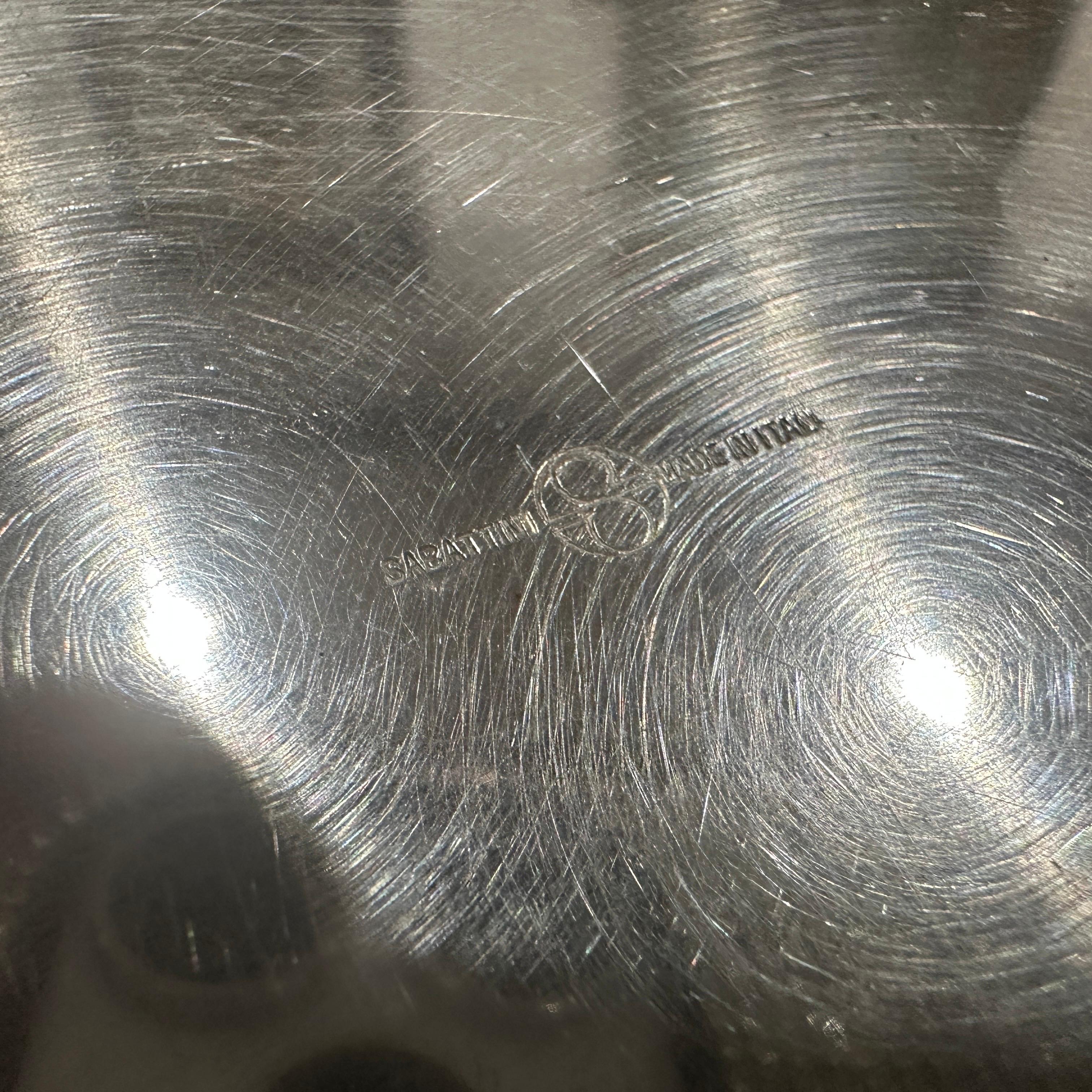 1970s Minimalist Silver Plated Caviar Serving Bowl by Lino Sabattini For Sale 2
