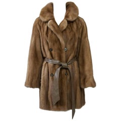 Used 1970s Mink Jacket with Belt