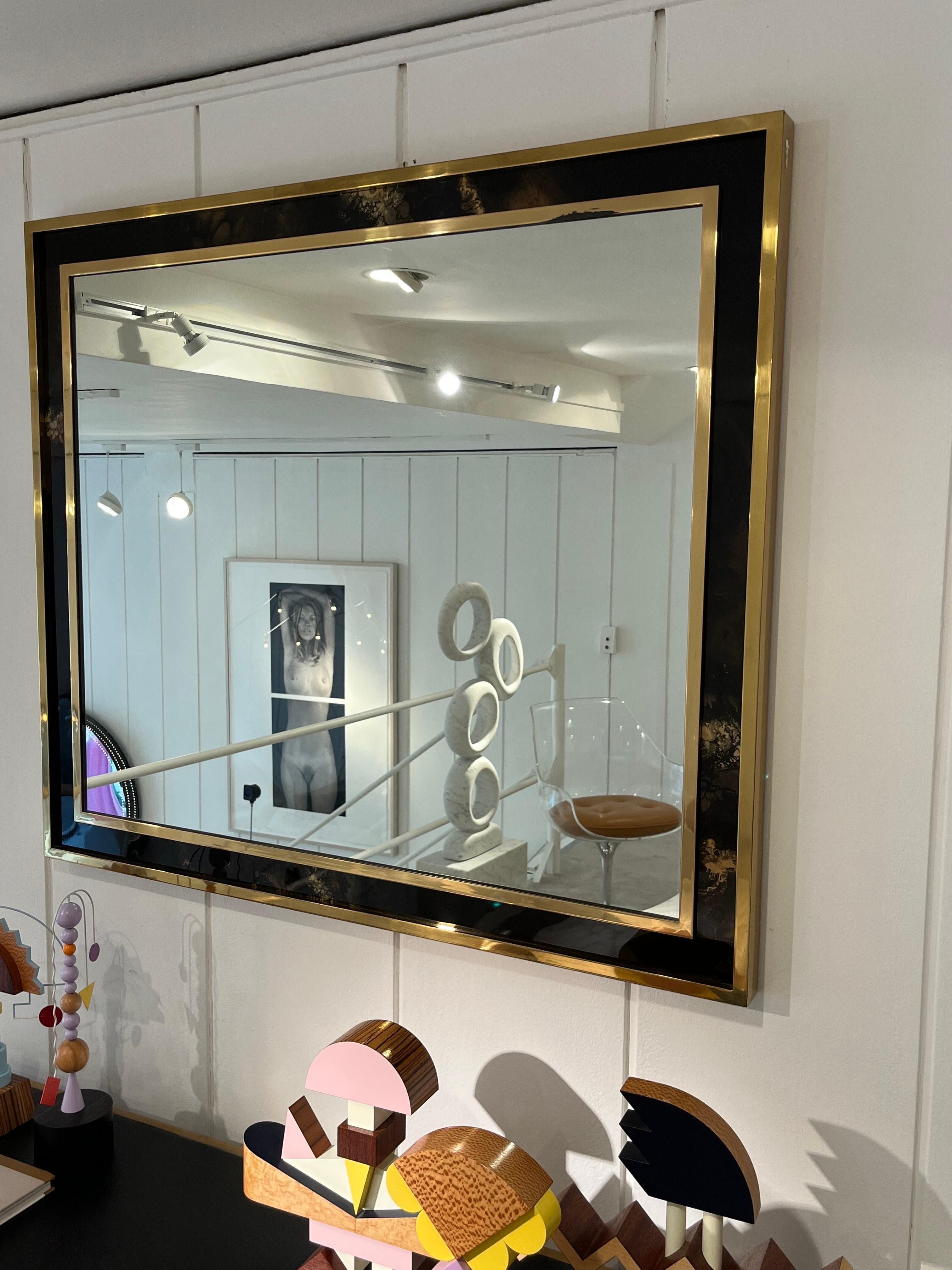 1970S  Miroir de la Maison Jansen en vente 6