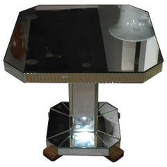 Table d'appoint à miroir des années 1970