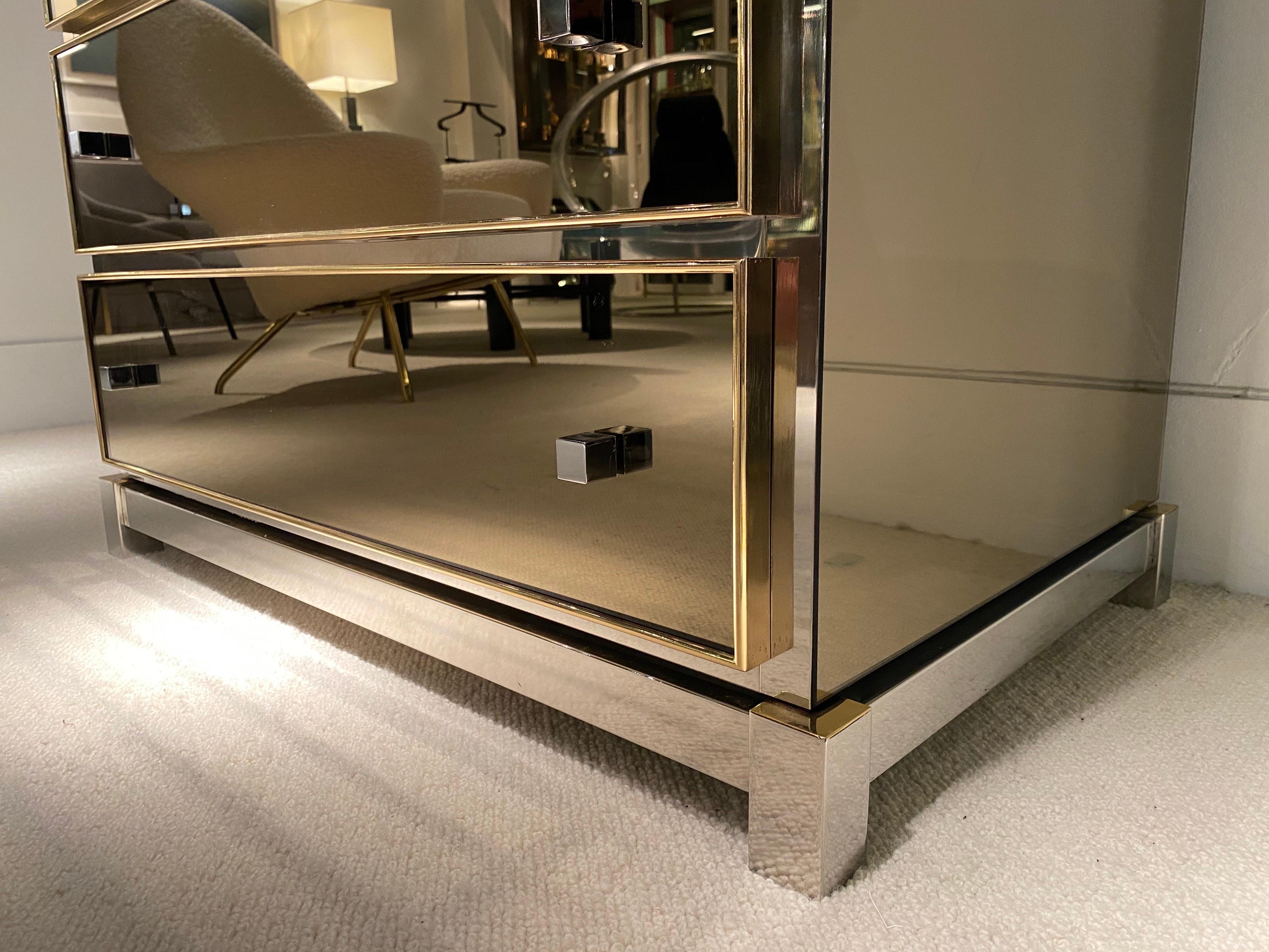 1970s Mirrored Cabinet by Michel Pigneres 10