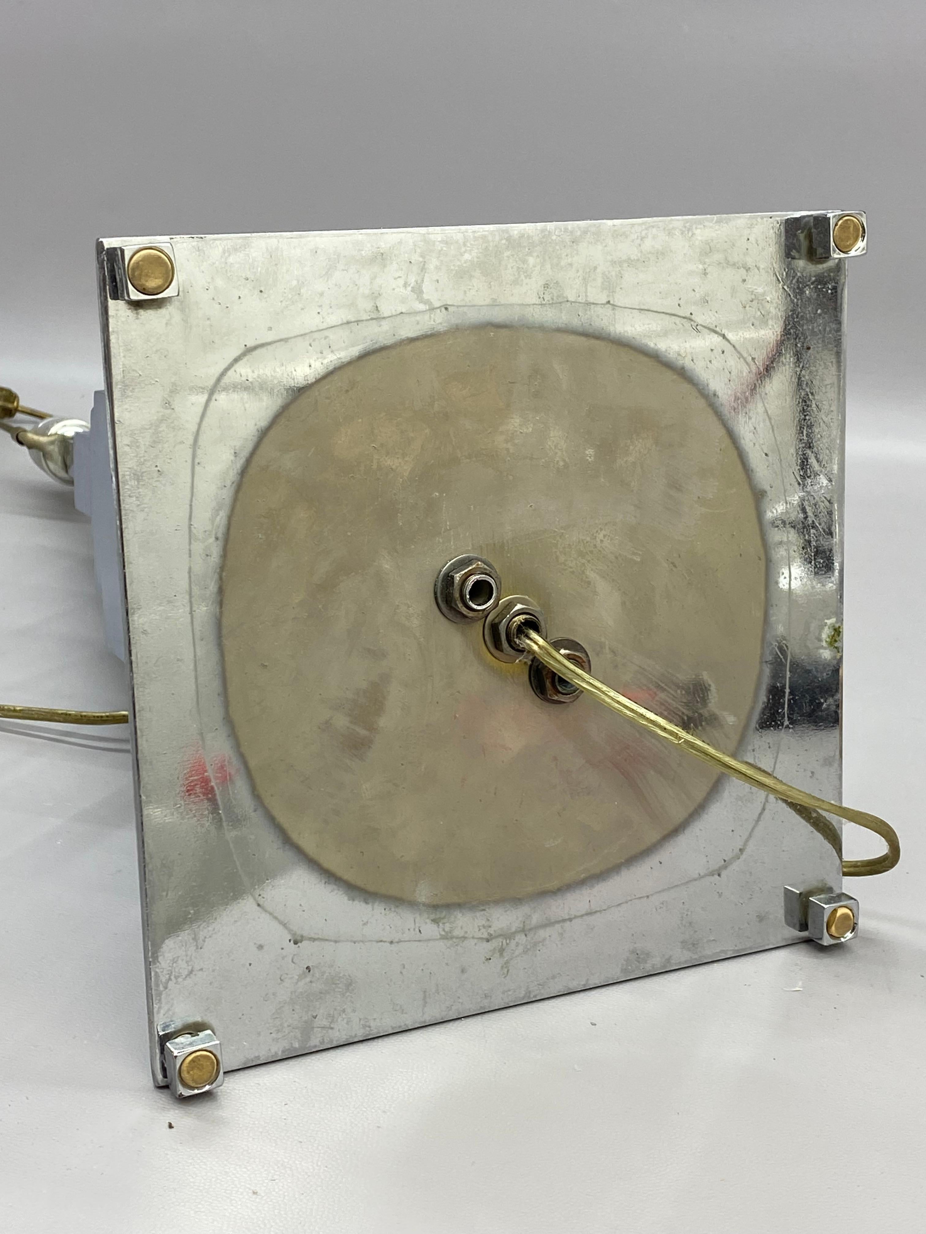 1970s Mirrored Chrome Stacked Cube Skyscraper Style Table Lamp For Sale 6