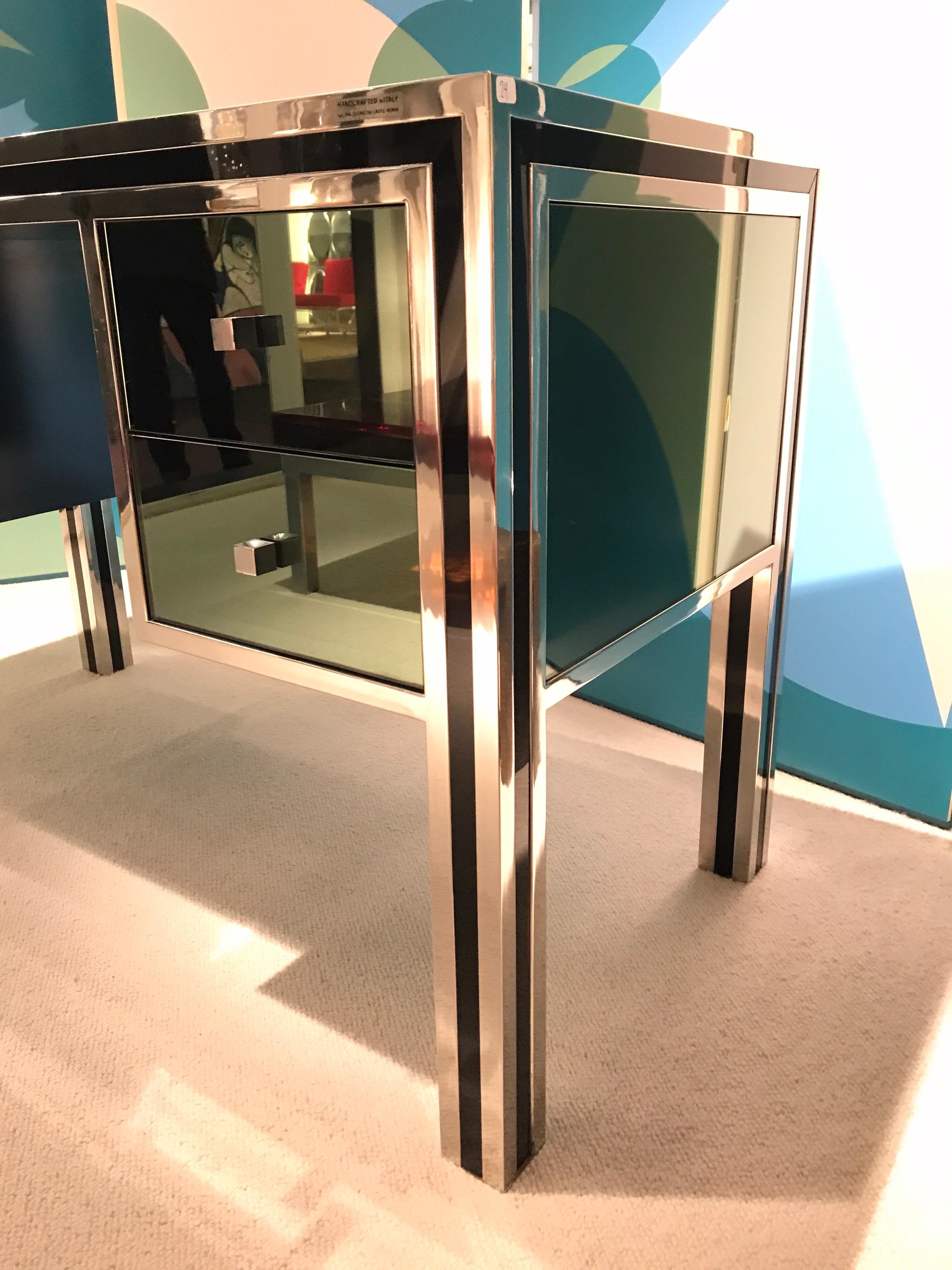 1970s Mirrored Desk by Michel Pigneres 2