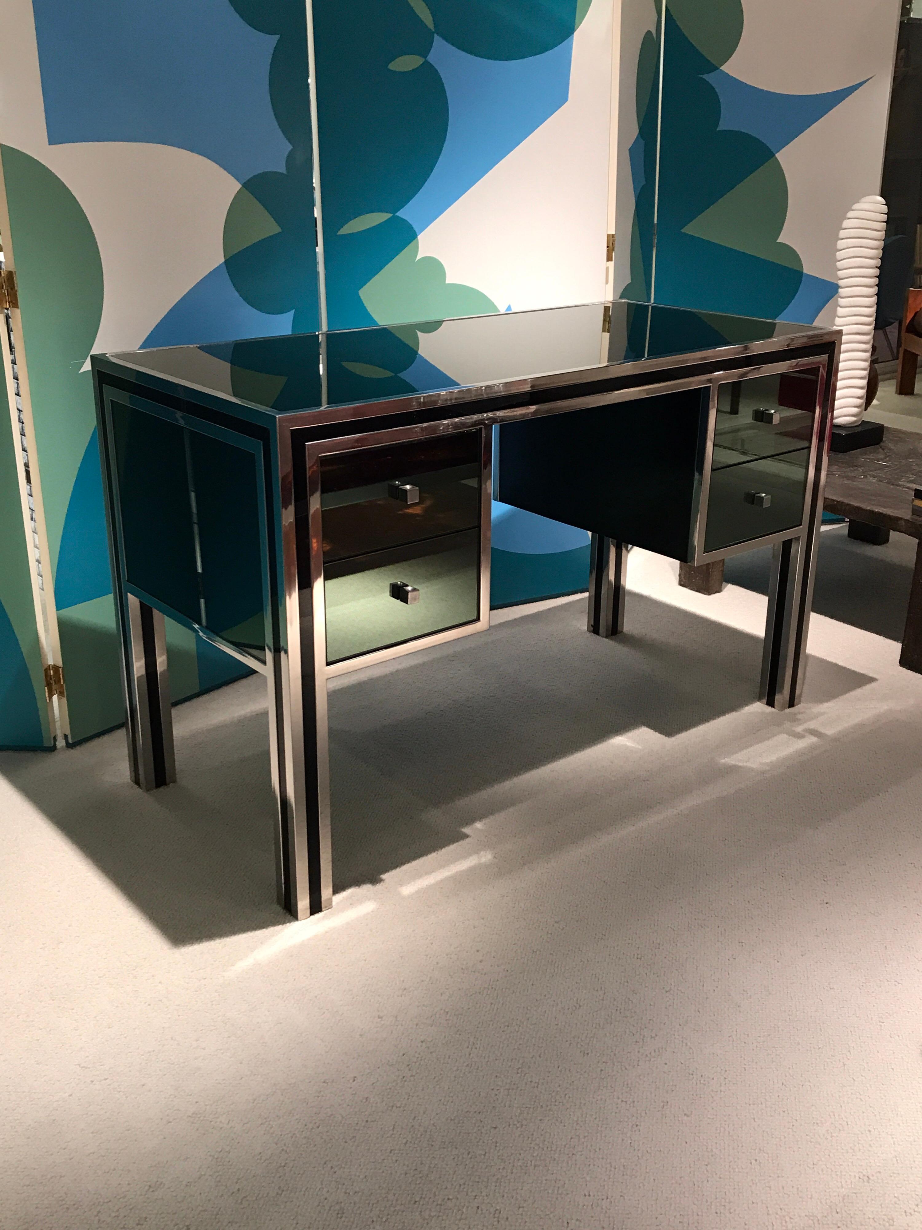 1970s Mirrored Desk by Michel Pigneres 6