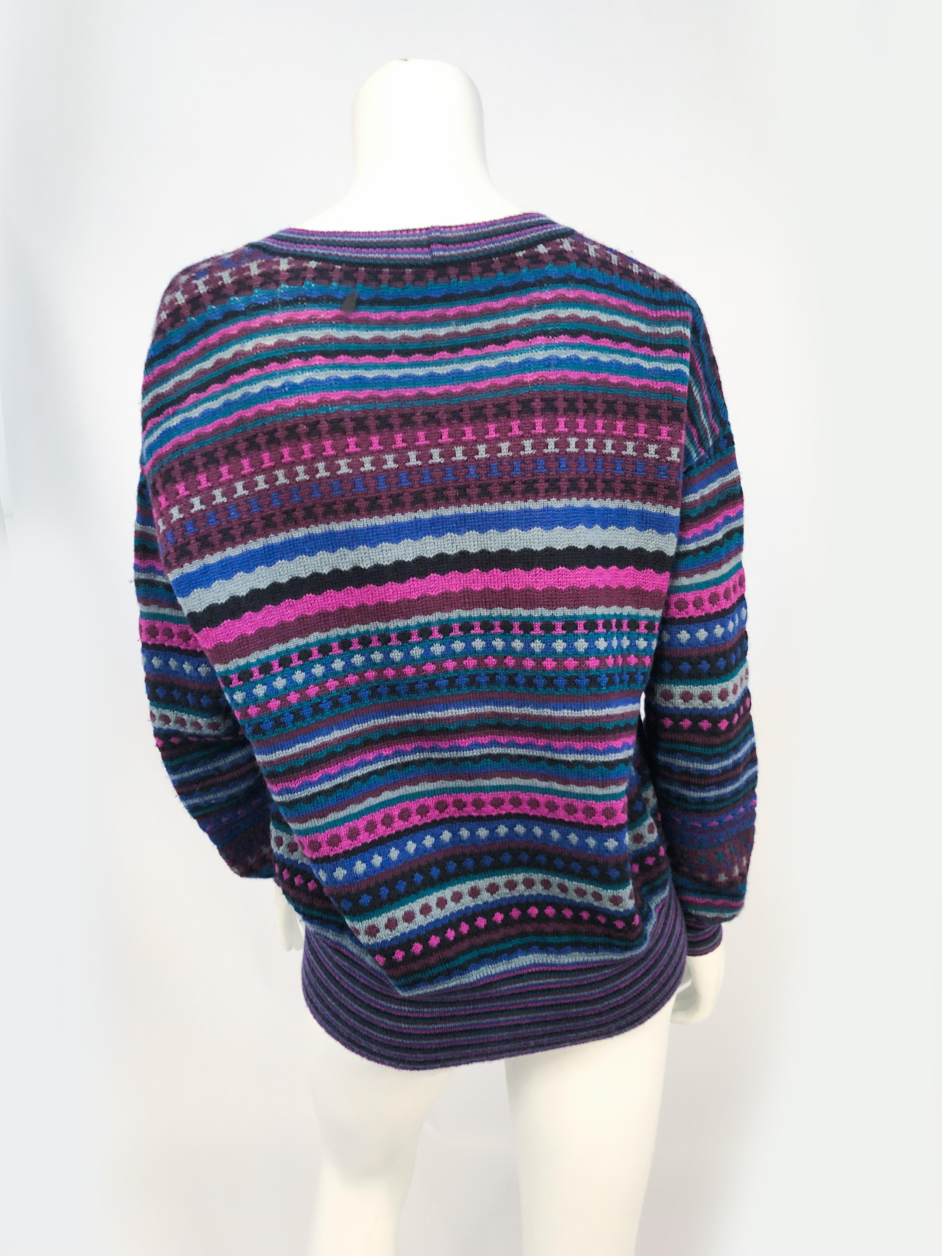 1970er Missoni Strickjacke aus den 1970er Jahren mit passendem Schal im Zustand „Gut“ im Angebot in San Francisco, CA