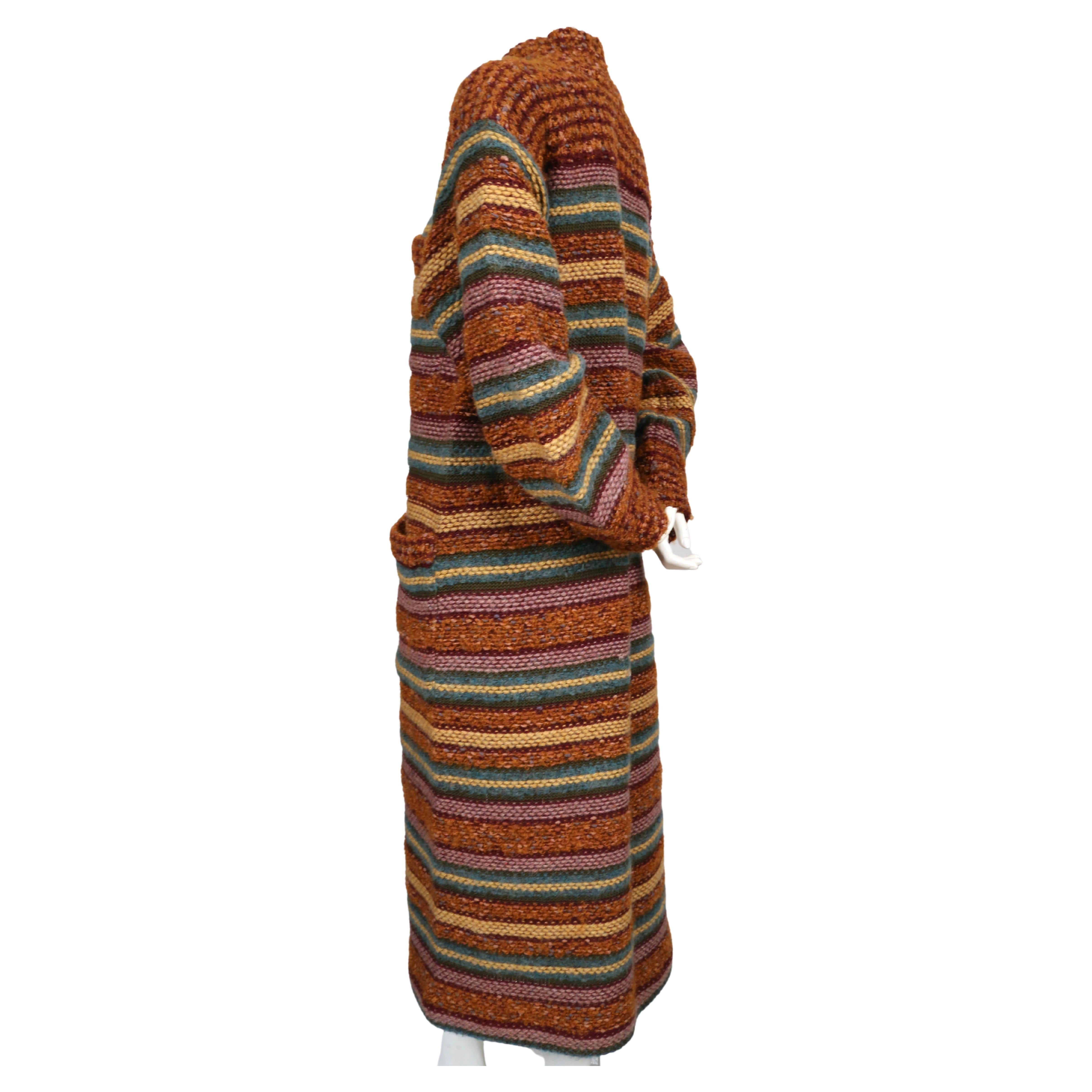 1970's MISSONI long sweater coat In Good Condition For Sale In San Fransisco, CA