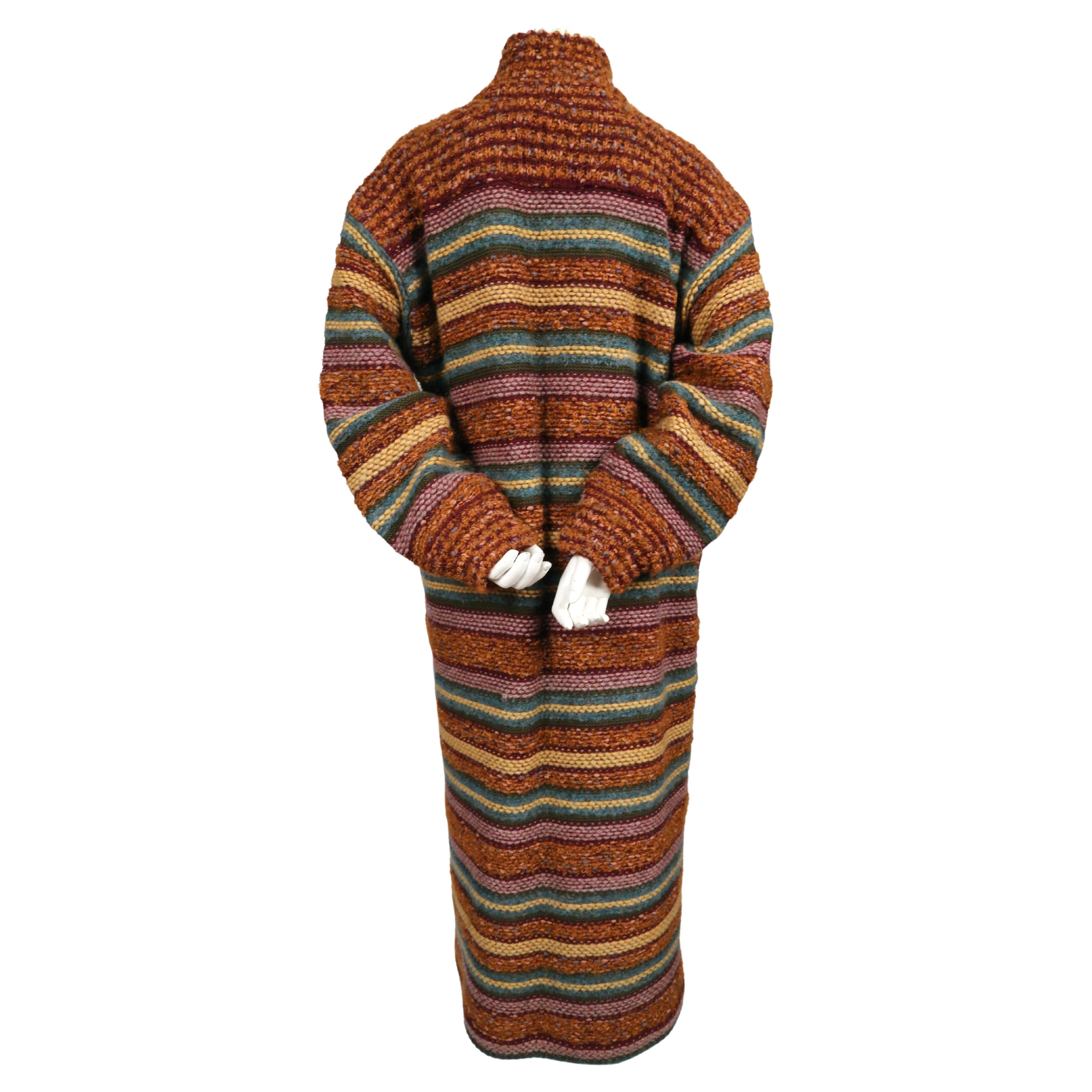 Women's or Men's 1970's MISSONI long sweater coat For Sale