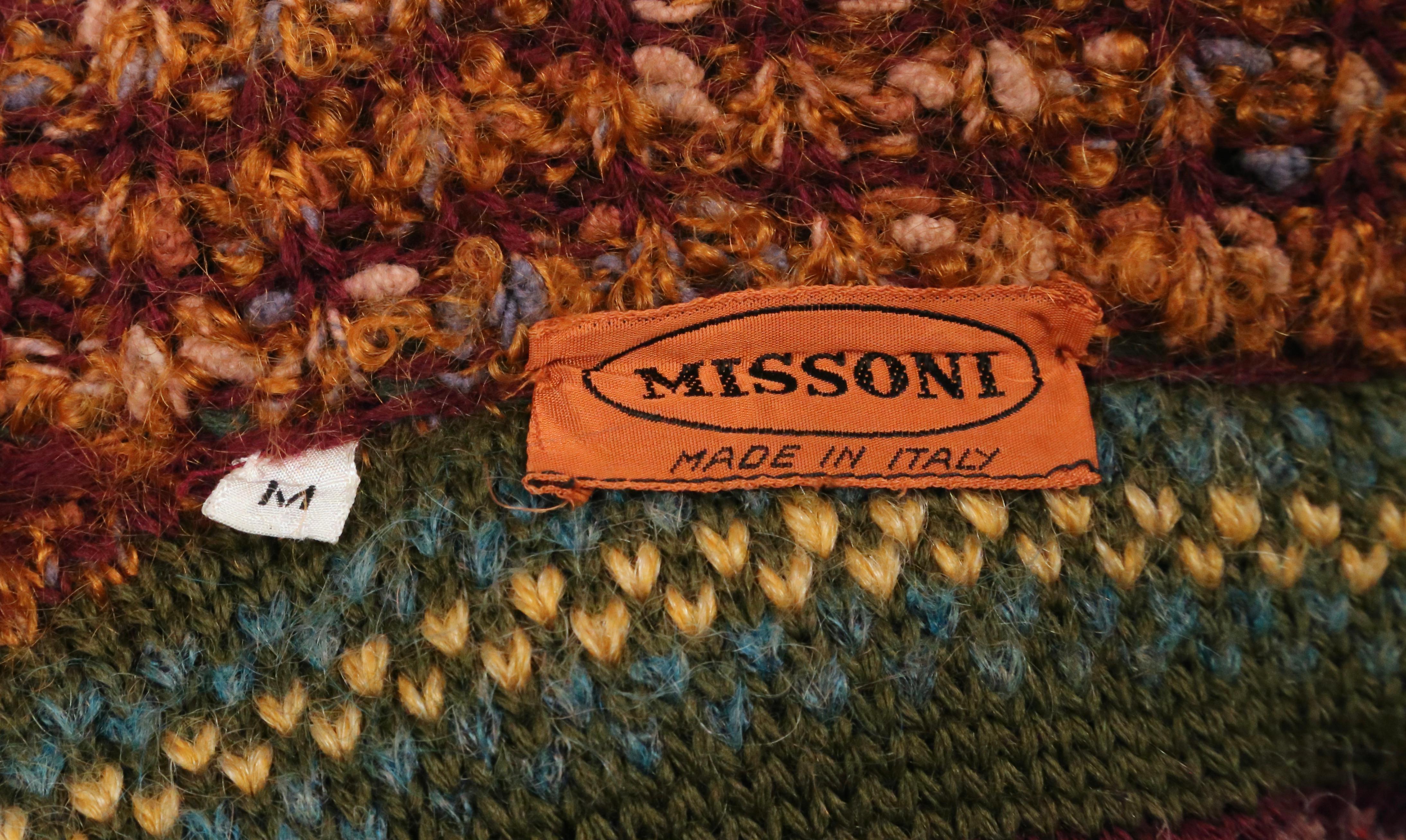 1970's MISSONI long sweater coat For Sale 3