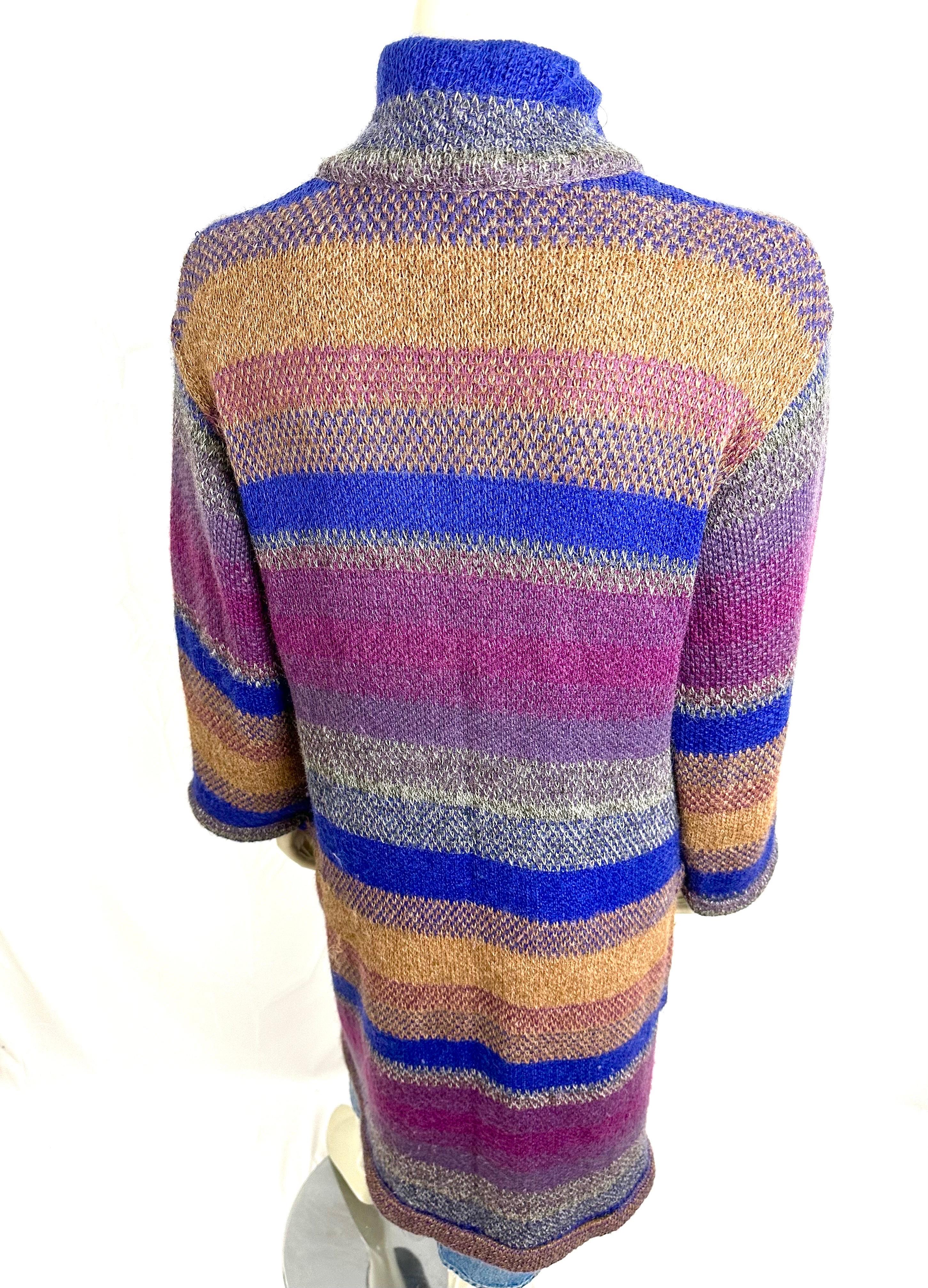 1970’s Missoni long wool cardigan coat  7