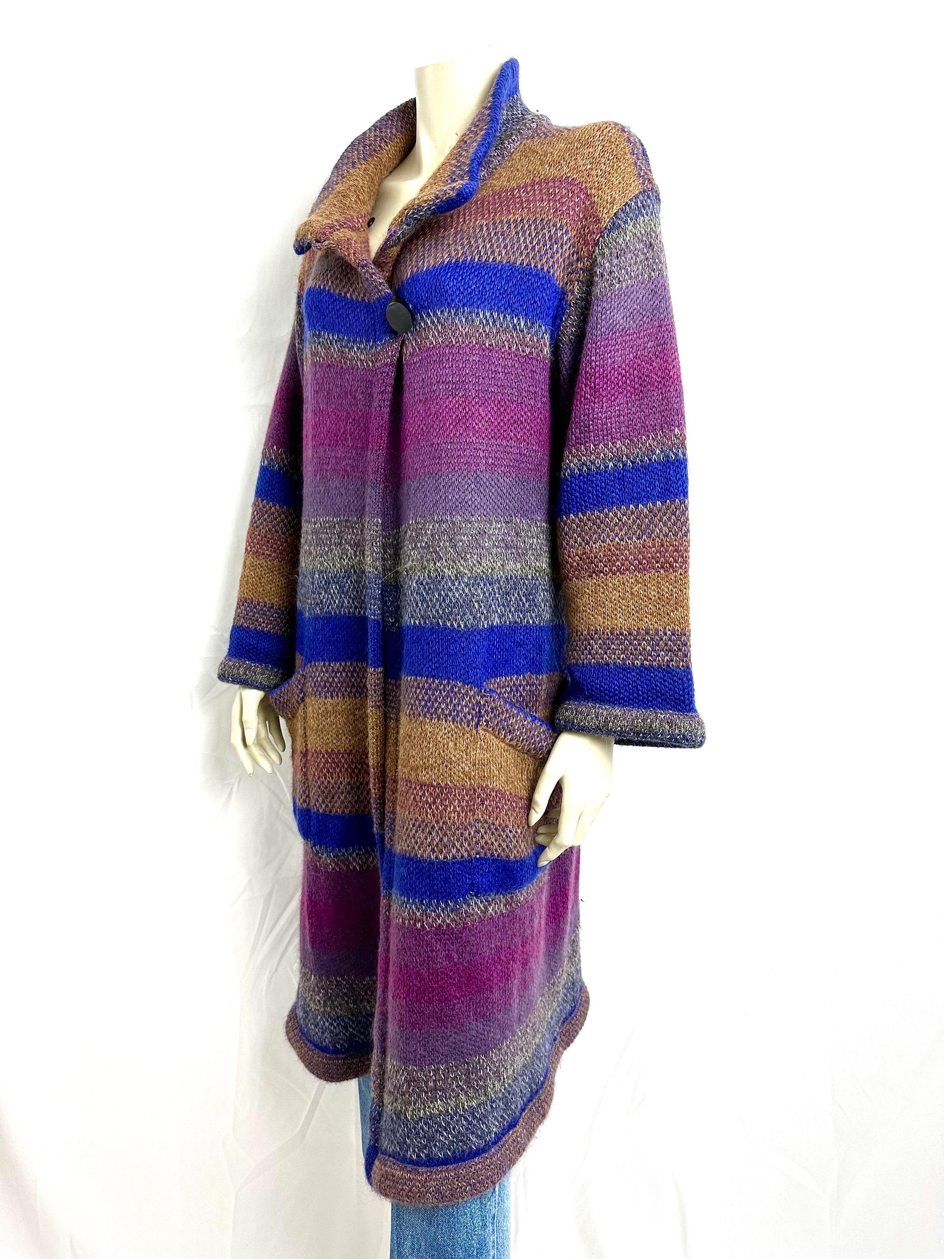 1970’s Missoni long wool cardigan coat  2