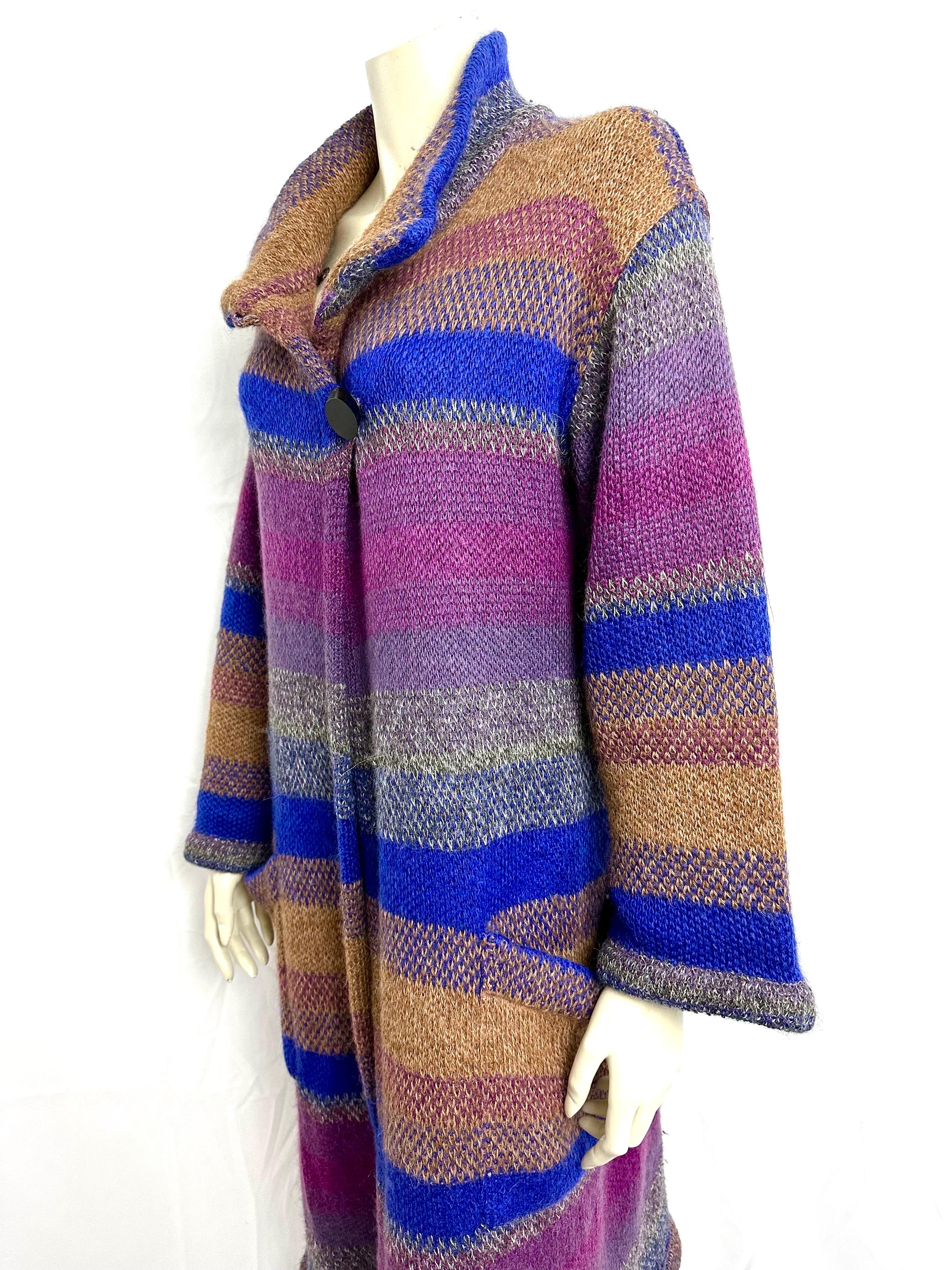 1970’s Missoni long wool cardigan coat  3