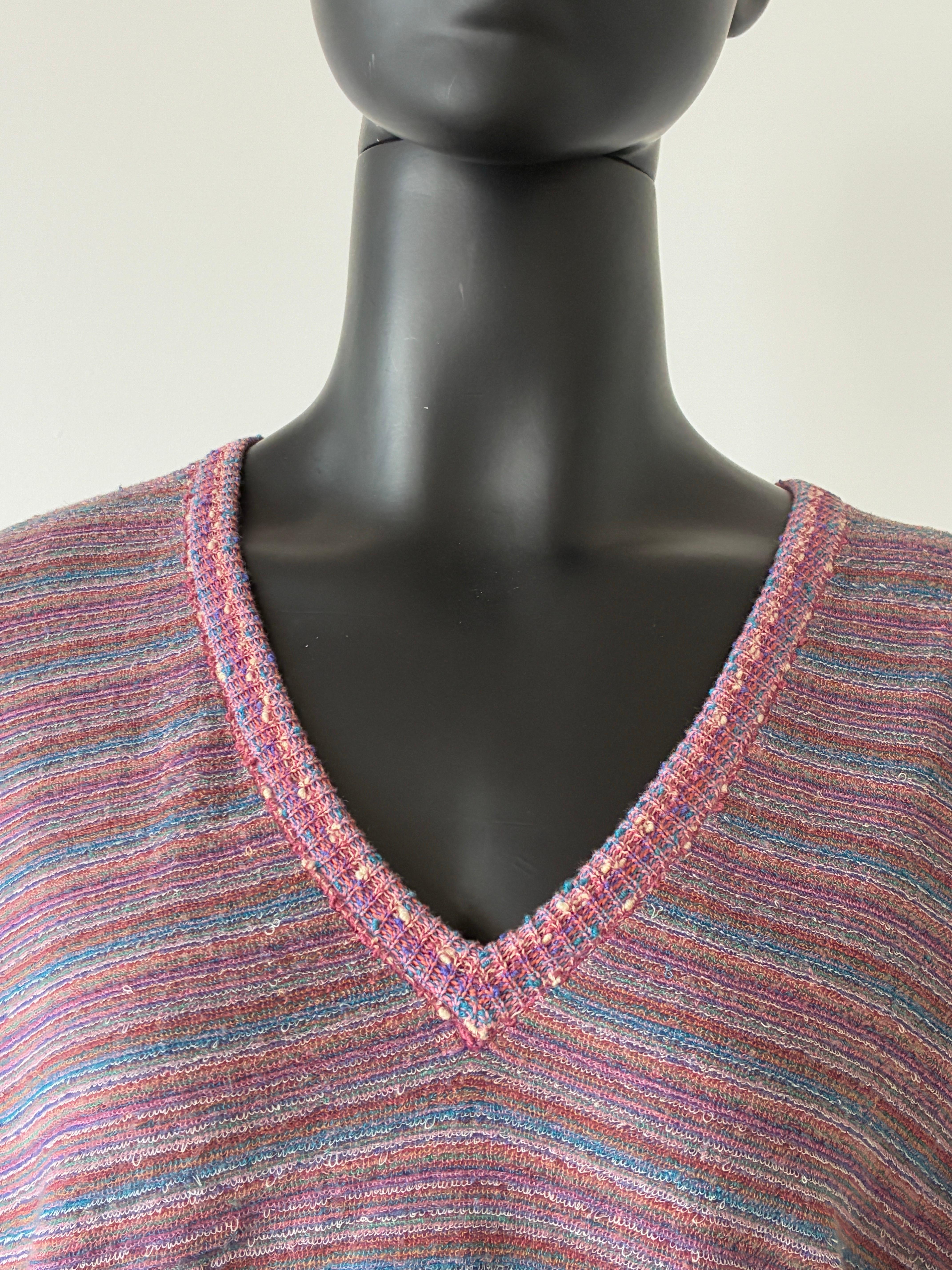 1970er Missoni Gestreiftes Frottee-T-Shirt Top im Angebot 8