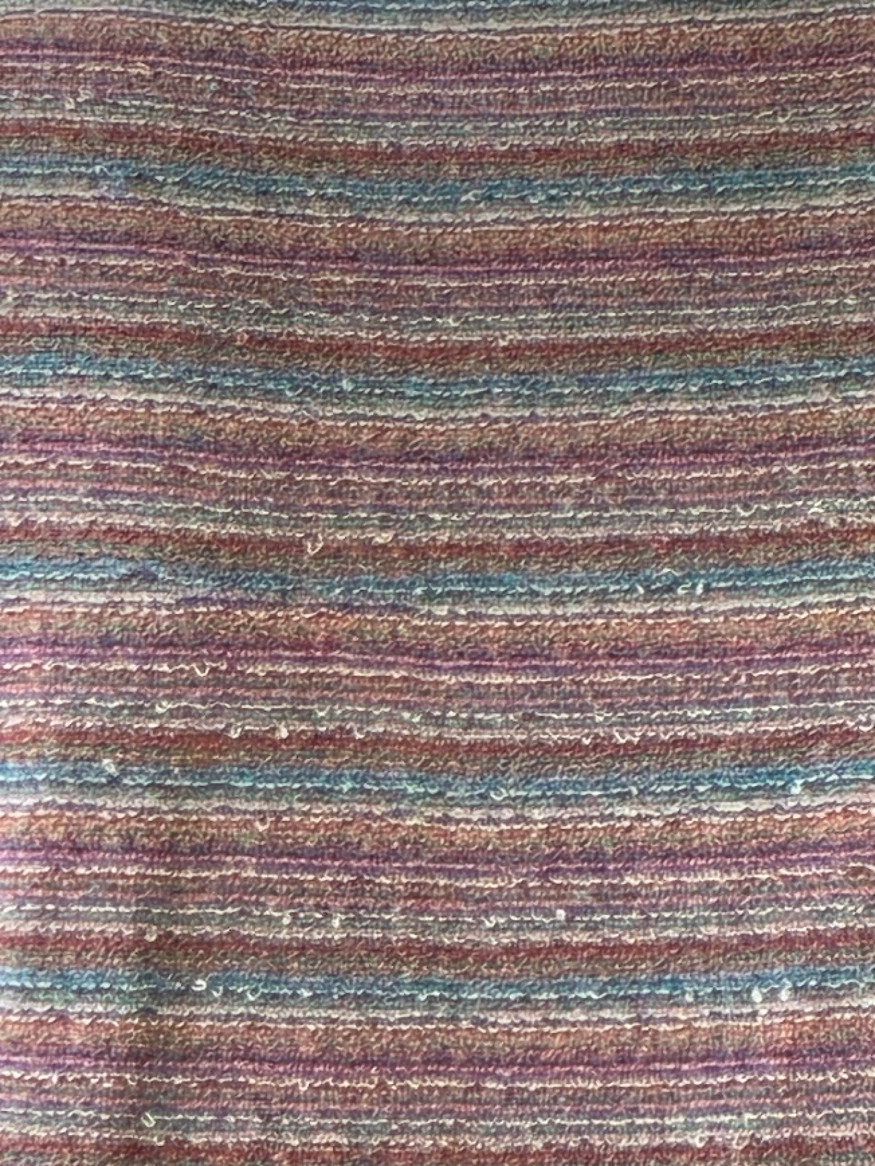 1970er Missoni Gestreiftes Frottee-T-Shirt Top (Grau) im Angebot