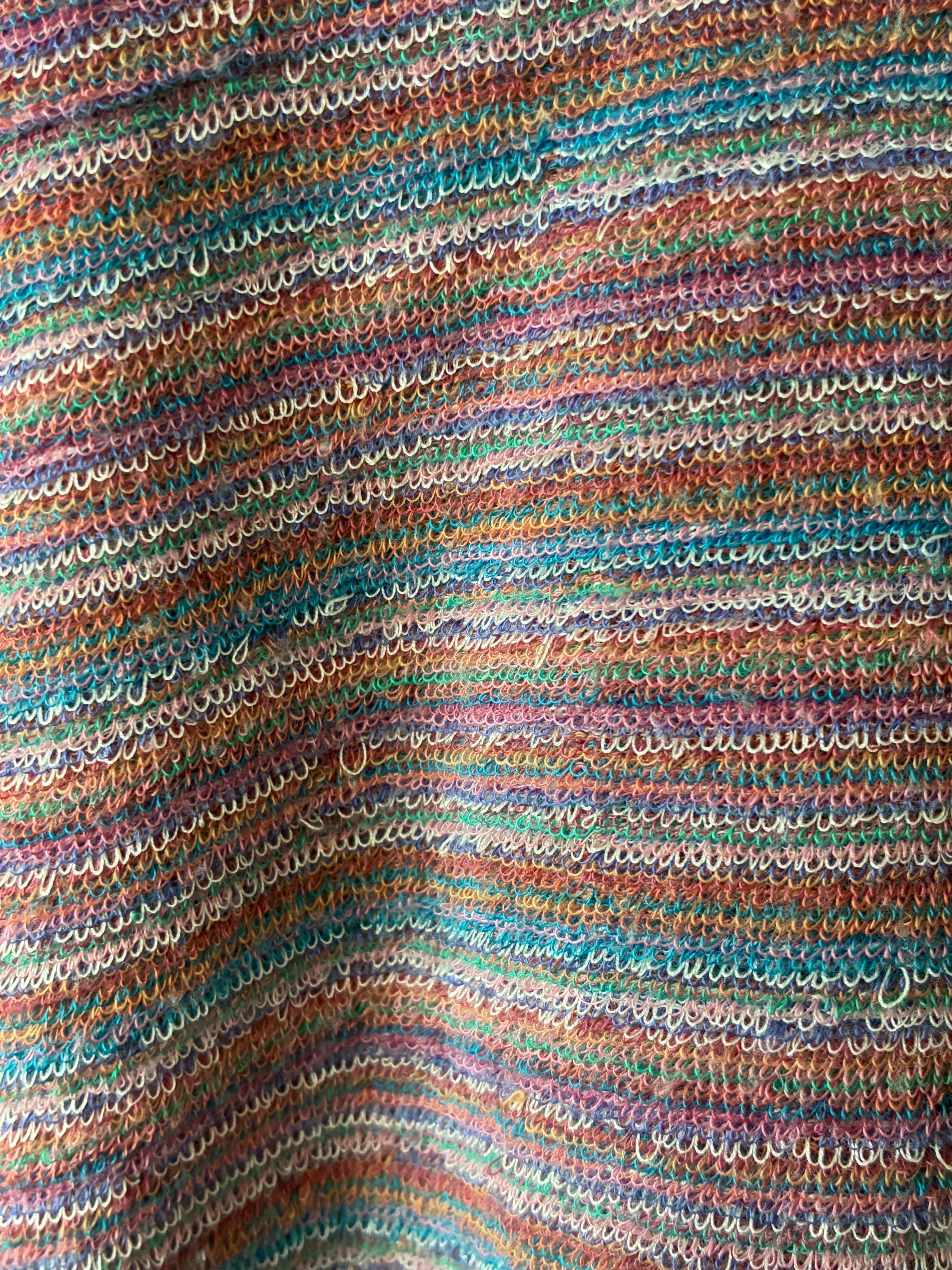 1970er Missoni Gestreiftes Frottee-T-Shirt Top im Angebot 4