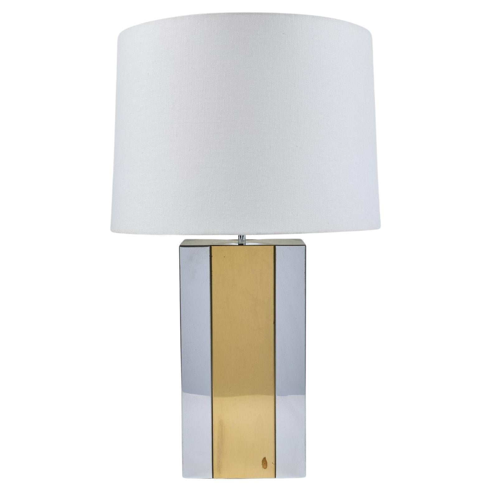 Lampada anni '70 in metallo misto