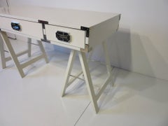 1970s Mod Campaign Desk or Vanity