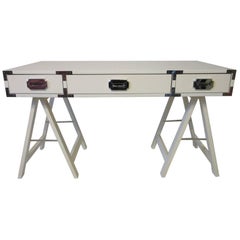 1970s Mod Campaign Desk or Vanity