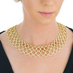 1970s Mod Gold Collar Necklace
