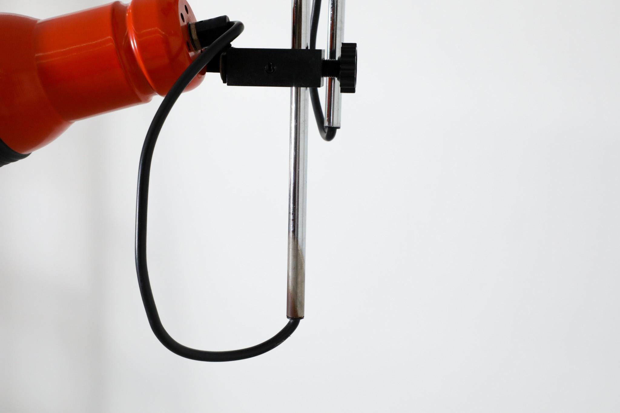 1970's MOD Orange Enameled Multi-Spot Flush Mount Ceiling Light For Sale 9