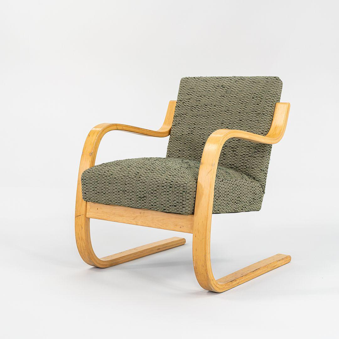 1970s Model 402 Atelje Lounge Chair Aino & Alvar Aalto for Artek w/ Upholstery 3