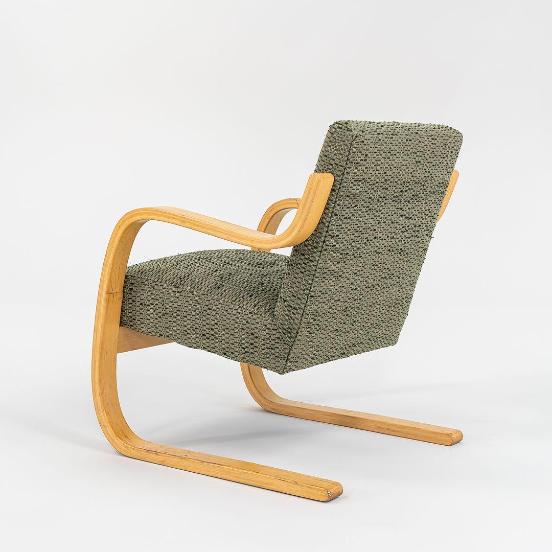 1970s Model 402 Atelje Lounge Chair Aino & Alvar Aalto for Artek w/ Upholstery 2