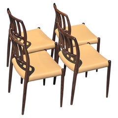 1970s Model 83 Dining Chairs by Niels Otto Møller for J.L. Møllers Møbelfabrik