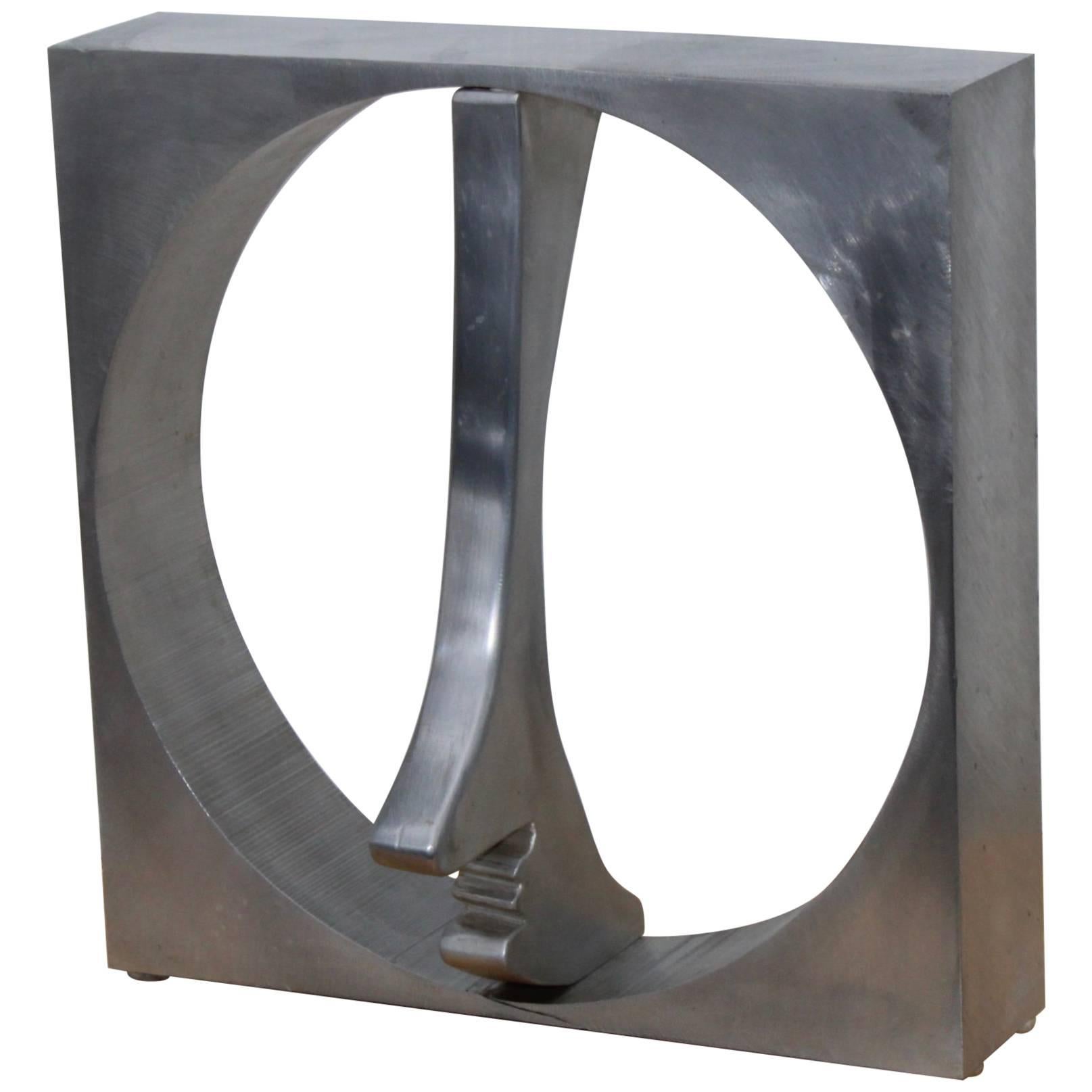 1970s Modern Abstract Aluminium Sculpture