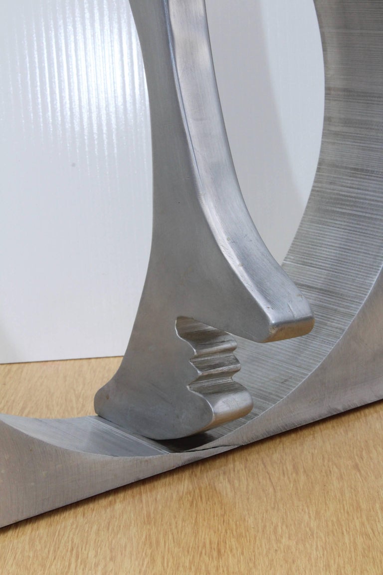 20th Century 1970s Modern Abstract Aluminium Sculpture For Sale
