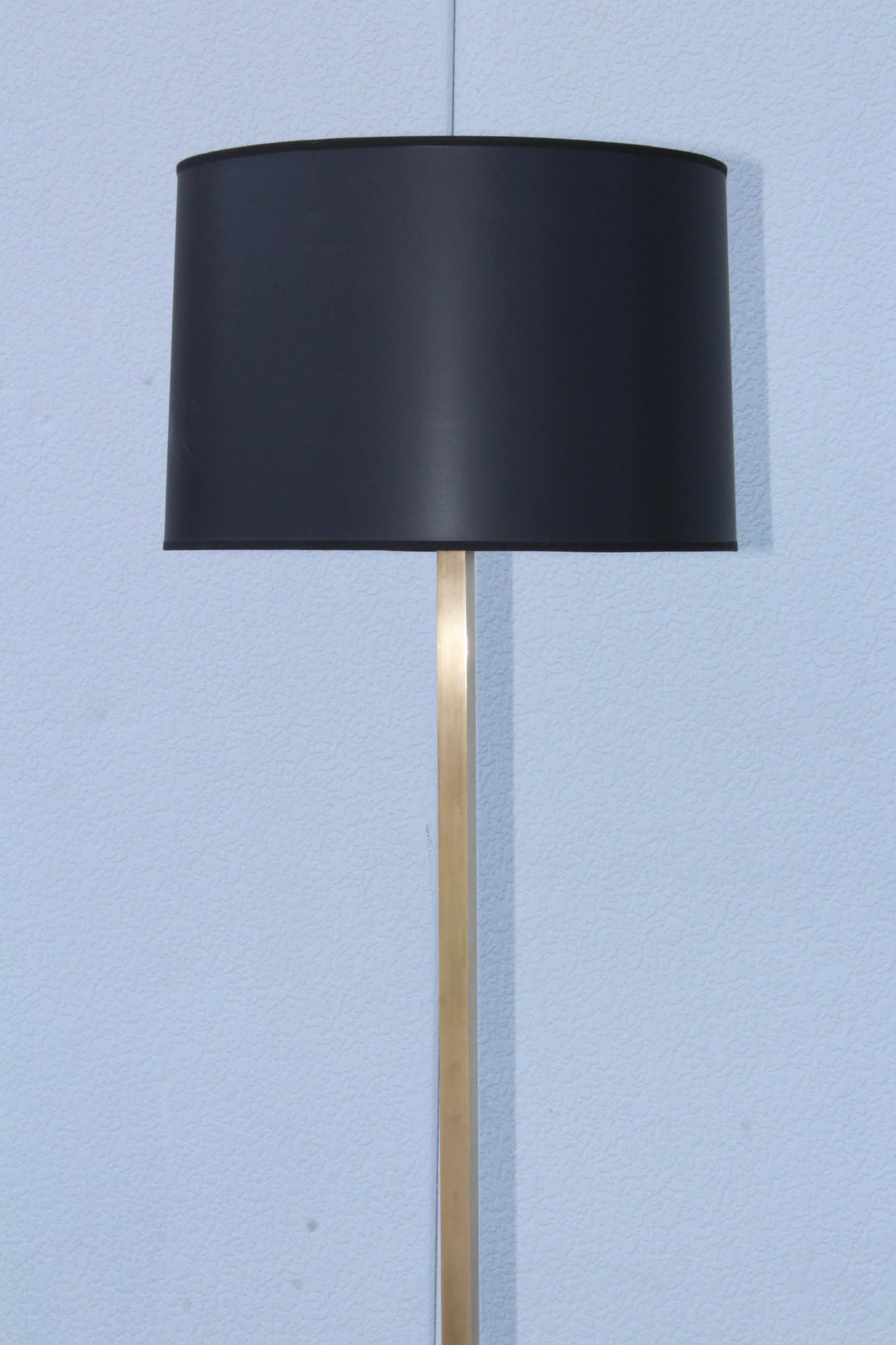 Mid-Century Modern 1970s Modern Brass Floor Lamp