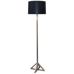 1970s Modern Brass Floor Lamp
