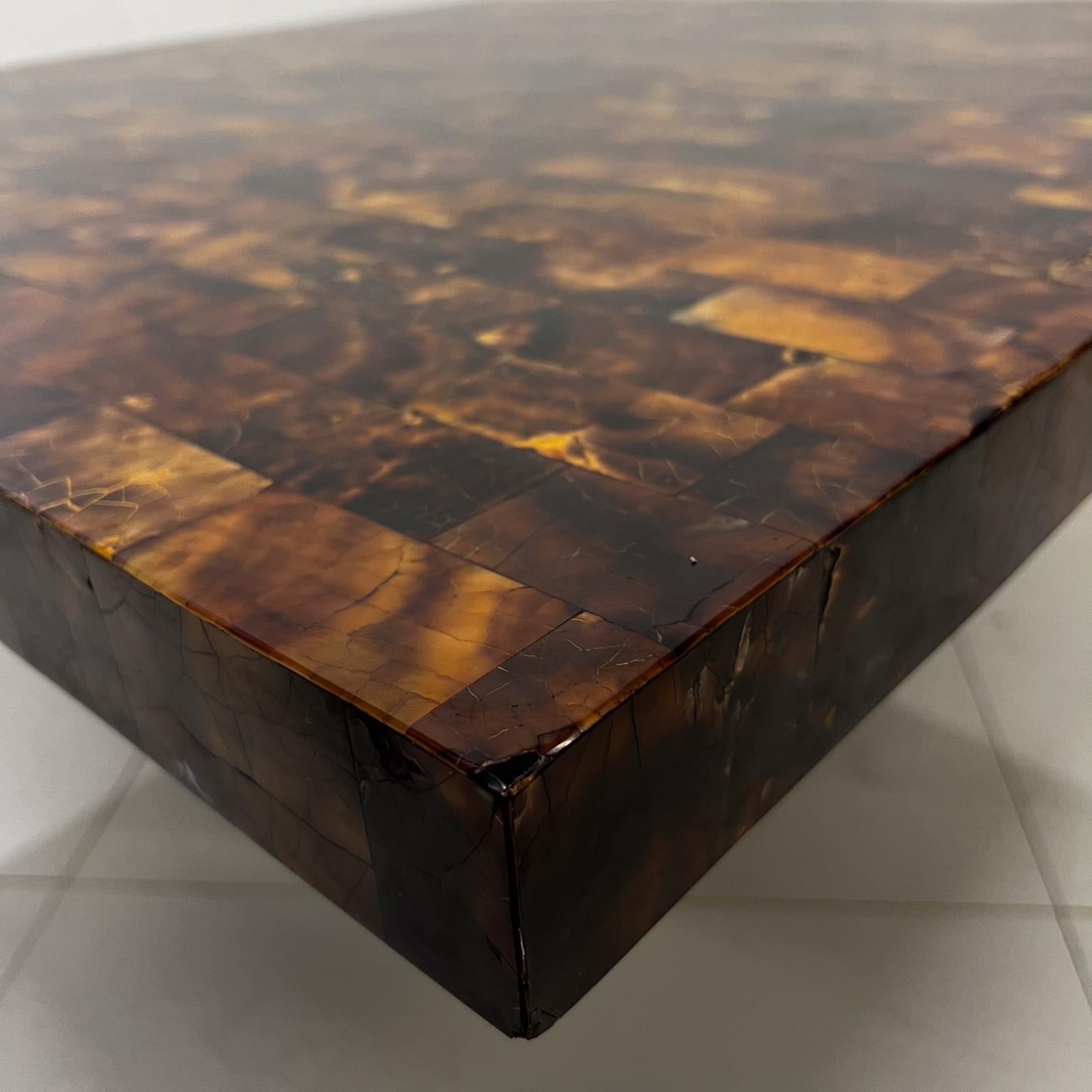 1970s Modern Burlwood Marquetry Coffee Table Style of Sandro Petti Italy 4