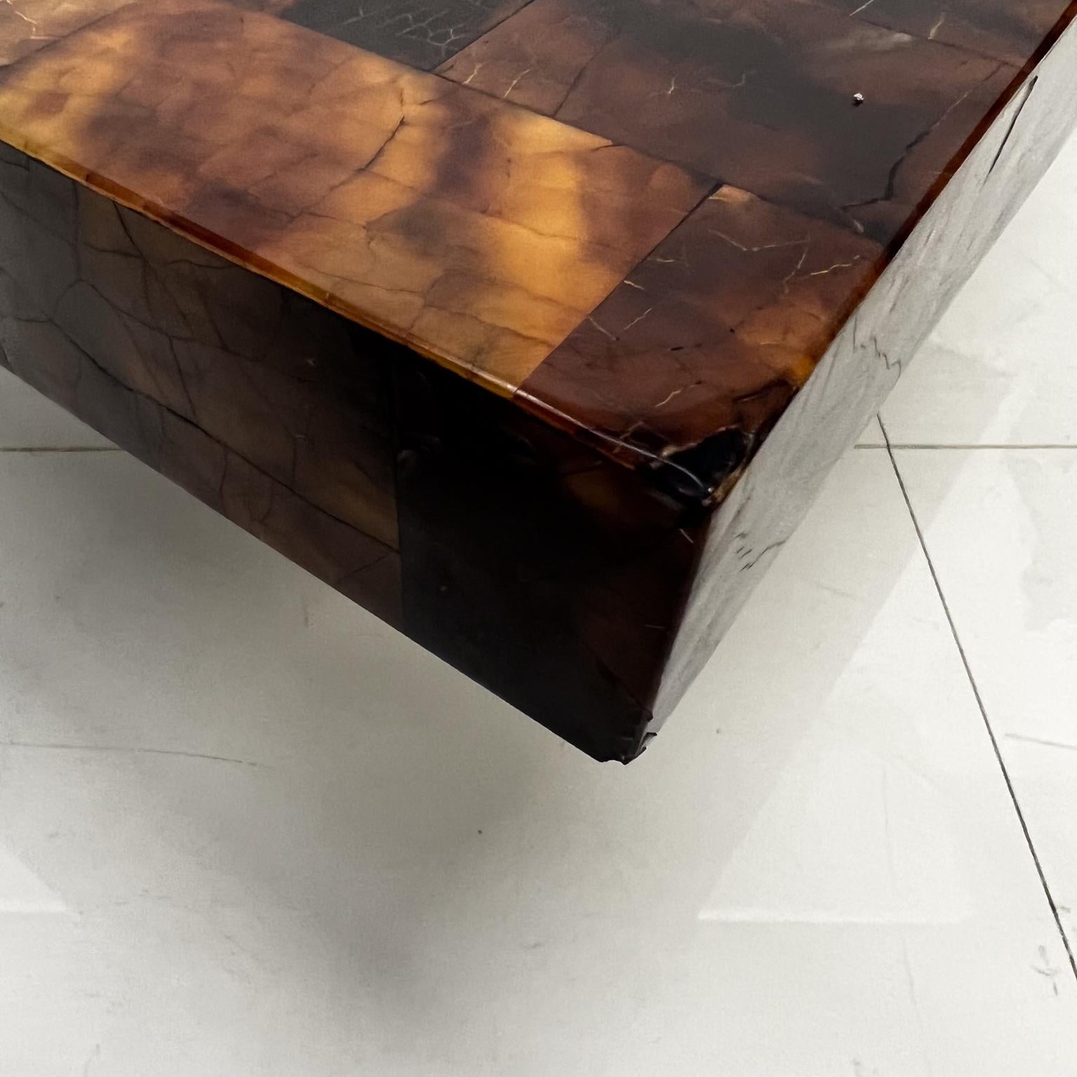 1970s Modern Burlwood Marquetry Coffee Table Style of Sandro Petti Italy 5