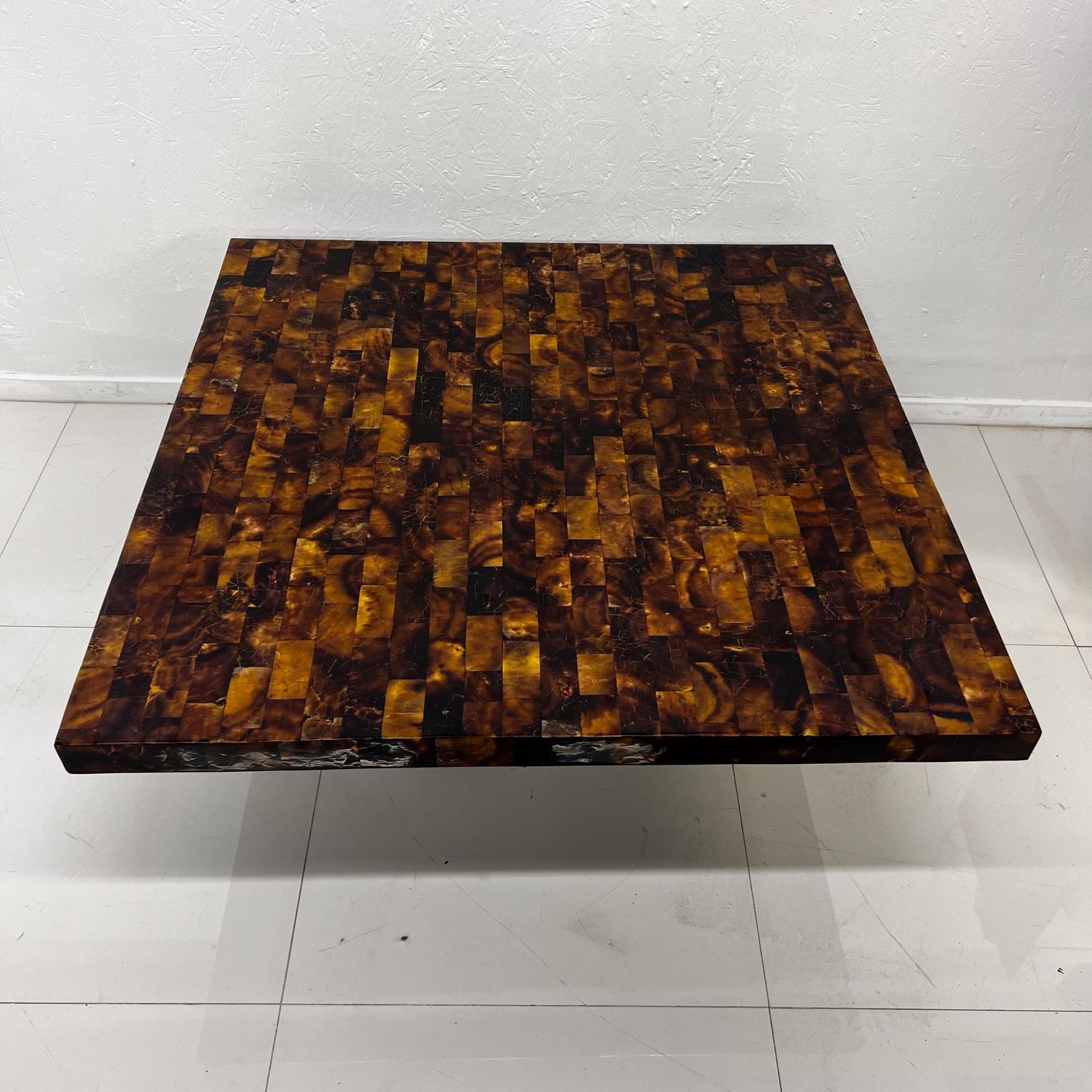 20th Century 1970s Modern Burlwood Marquetry Coffee Table Style of Sandro Petti Italy
